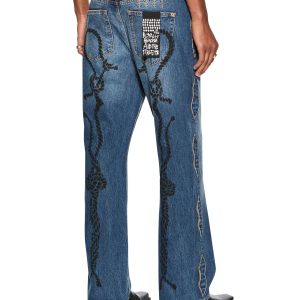 Roped Doubledown Bronko Antique Kraft Jeans - Dark Indigo Denim