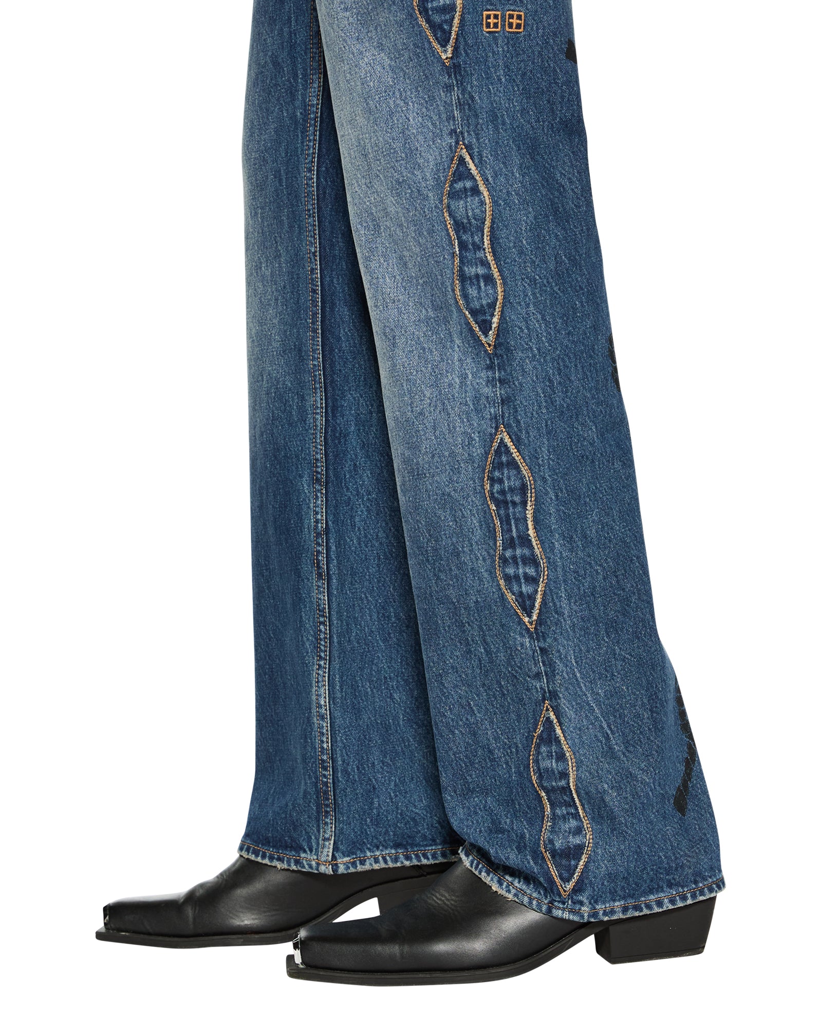Roped Doubledown Bronko Antique Kraft Jeans - Dark Indigo Denim - Image 5