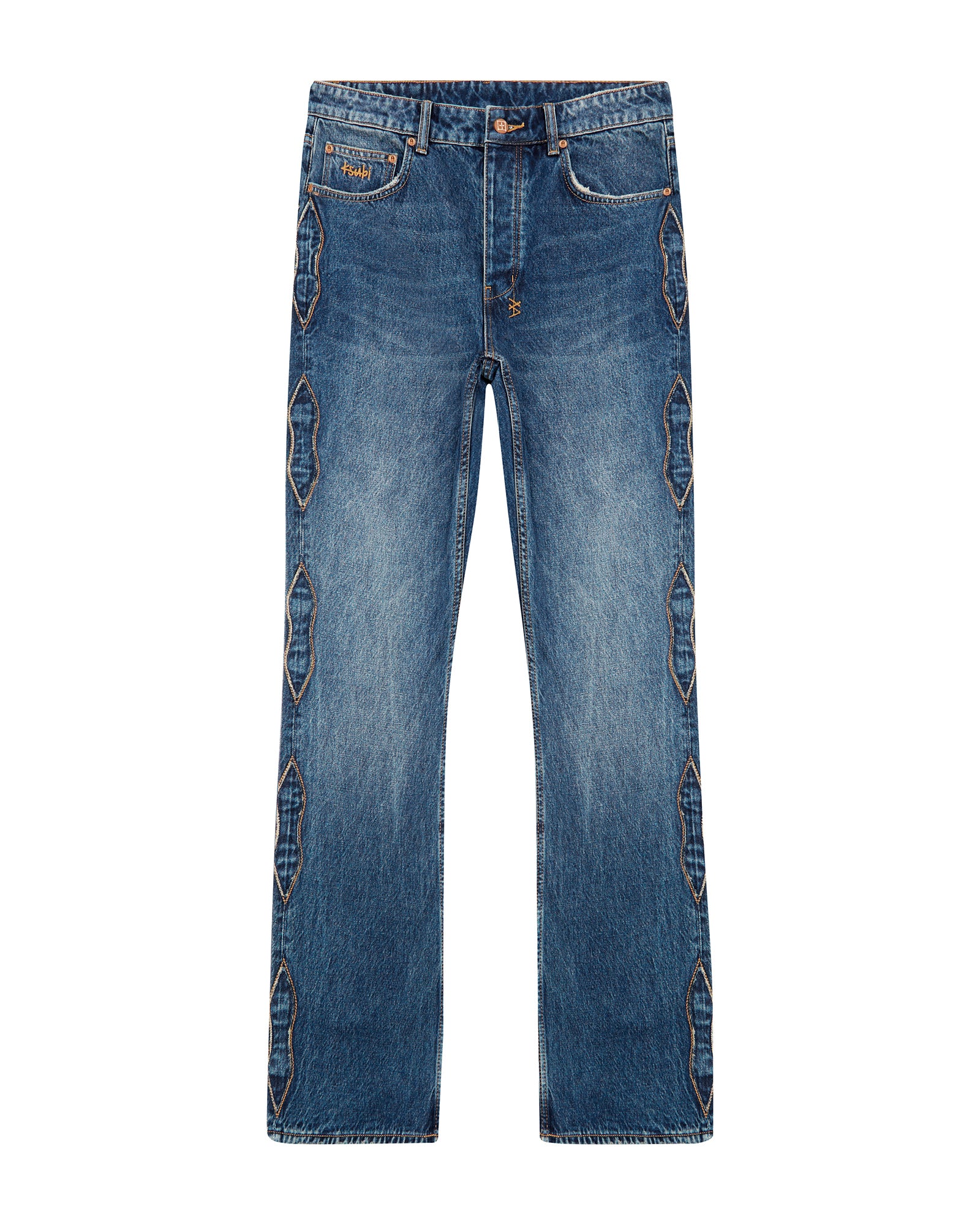 Roped Doubledown Bronko Antique Kraft Jeans - Dark Indigo Denim - Image 8