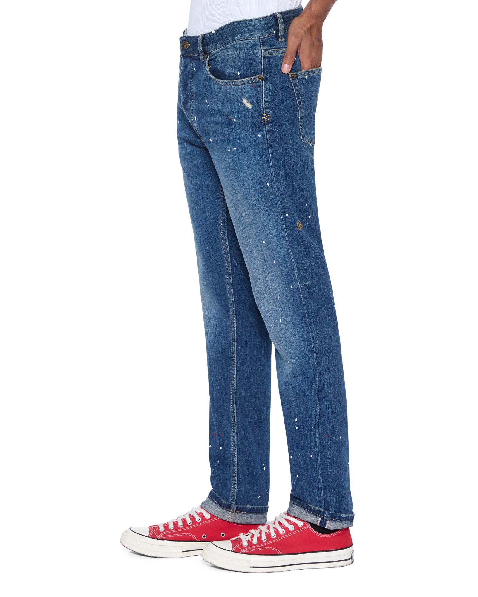 Chitch Selvedge LA Artist Blue Tapered Jeans - Image 3