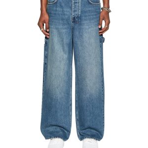 Maxx Mids Oversized Straight Leg Jean - Blue Denim