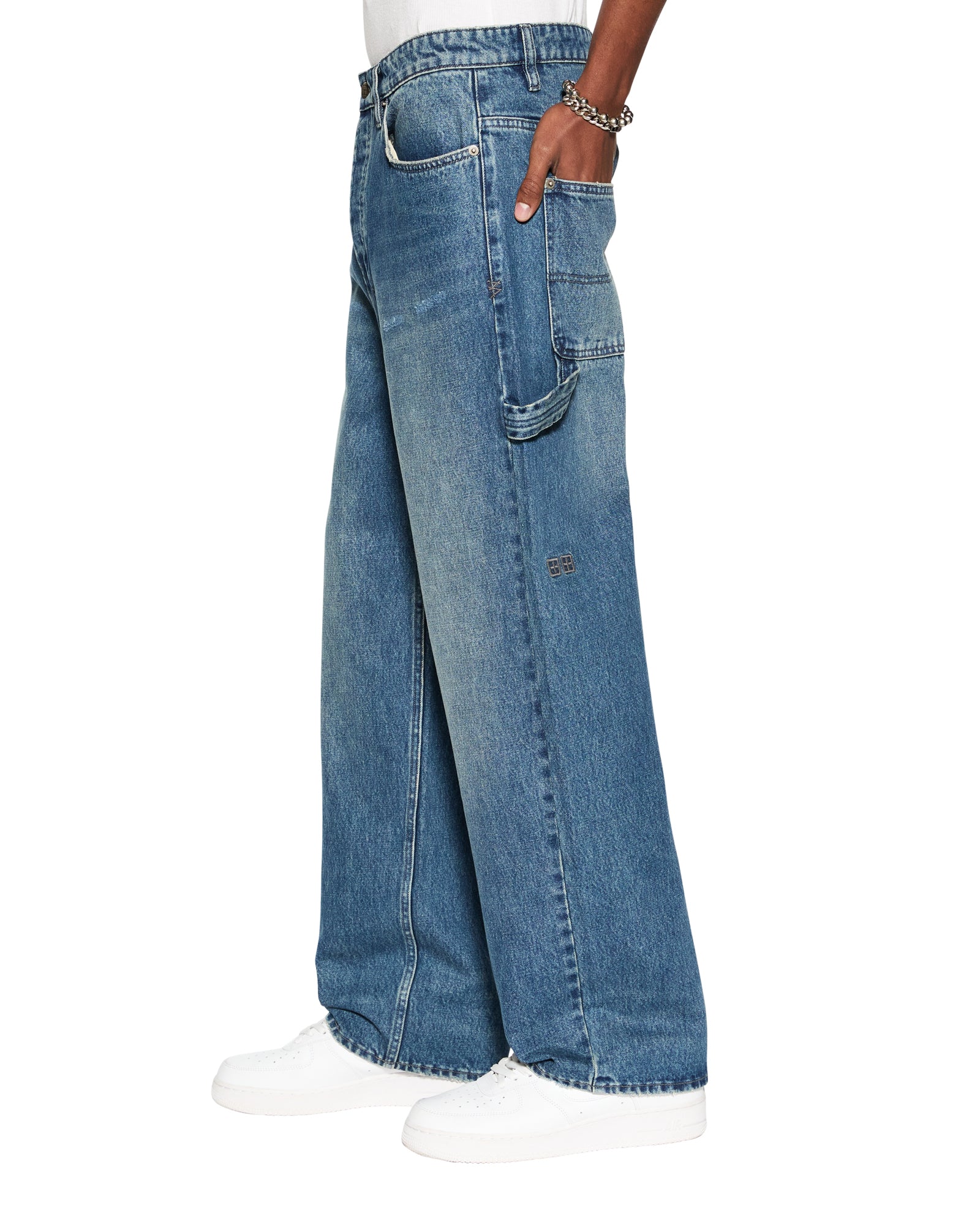 Maxx Mids Oversized Straight Leg Jean - Blue Denim - Image 2