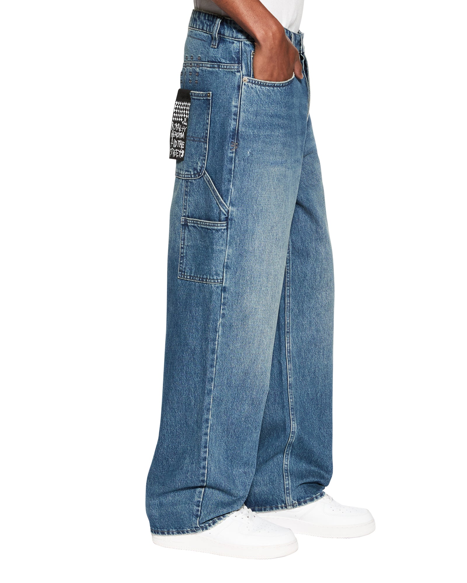 Maxx Mids Oversized Straight Leg Jean - Blue Denim - Image 4