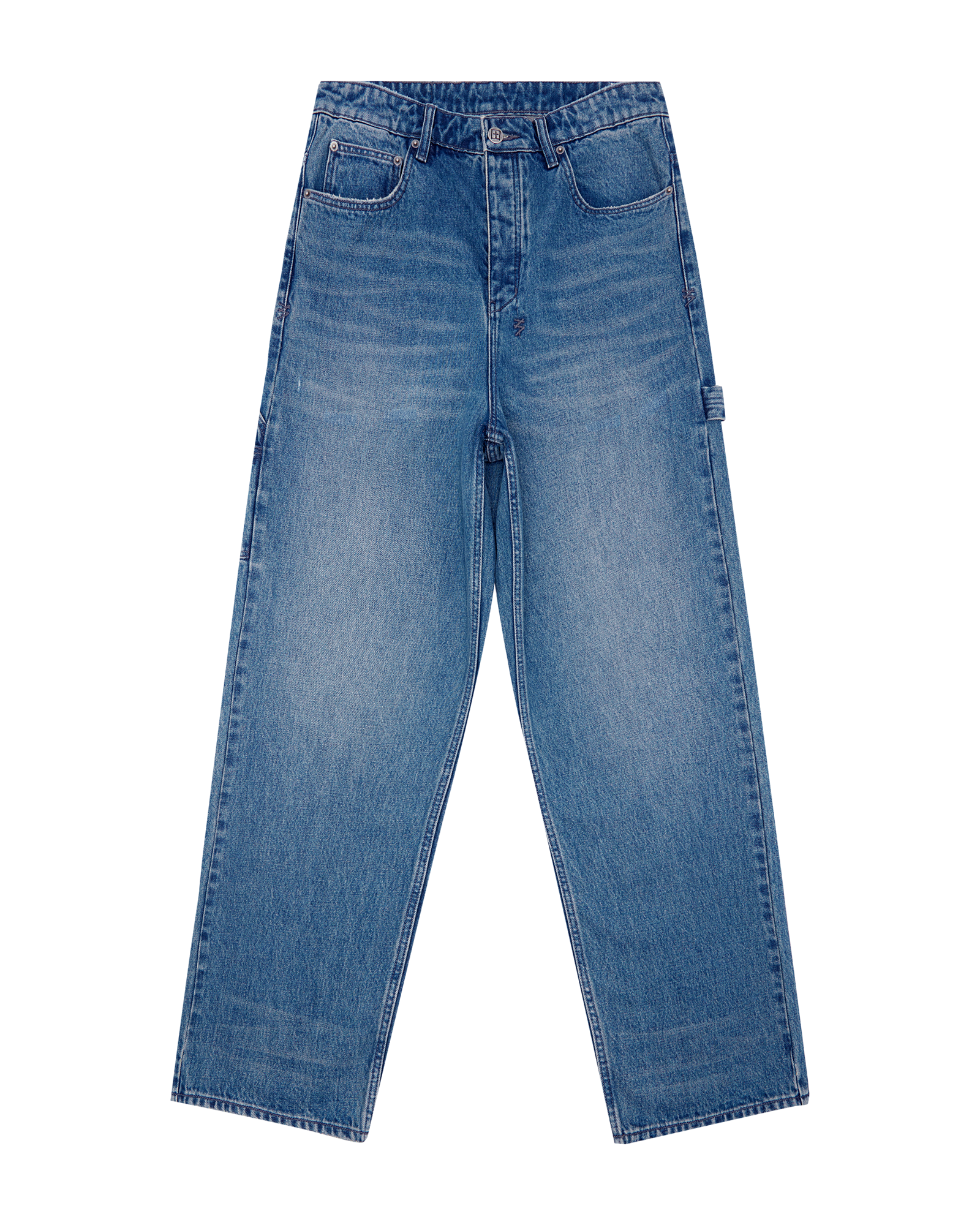 Maxx Mids Oversized Straight Leg Jean - Blue Denim - Image 6