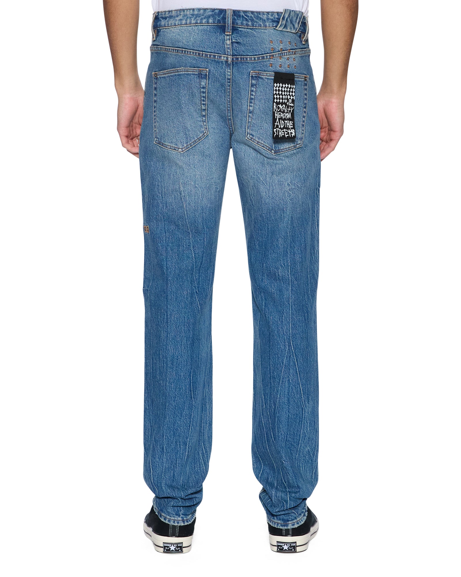 Mens Chitch Texas Blue Slim Denim Jeans - Image 5