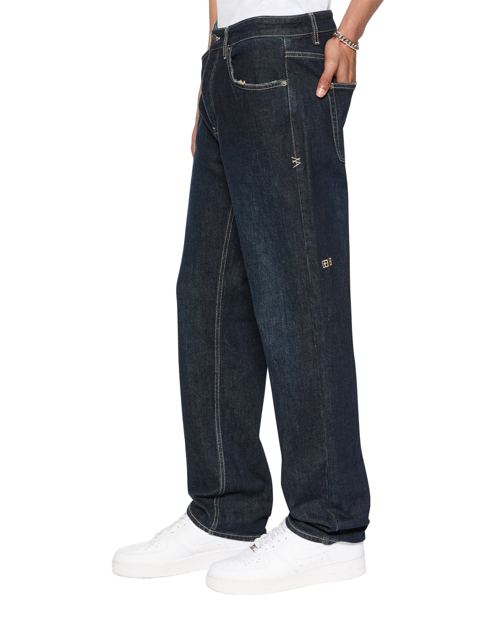 Hazlow Rinsed Straight Leg Jeans - Image 2