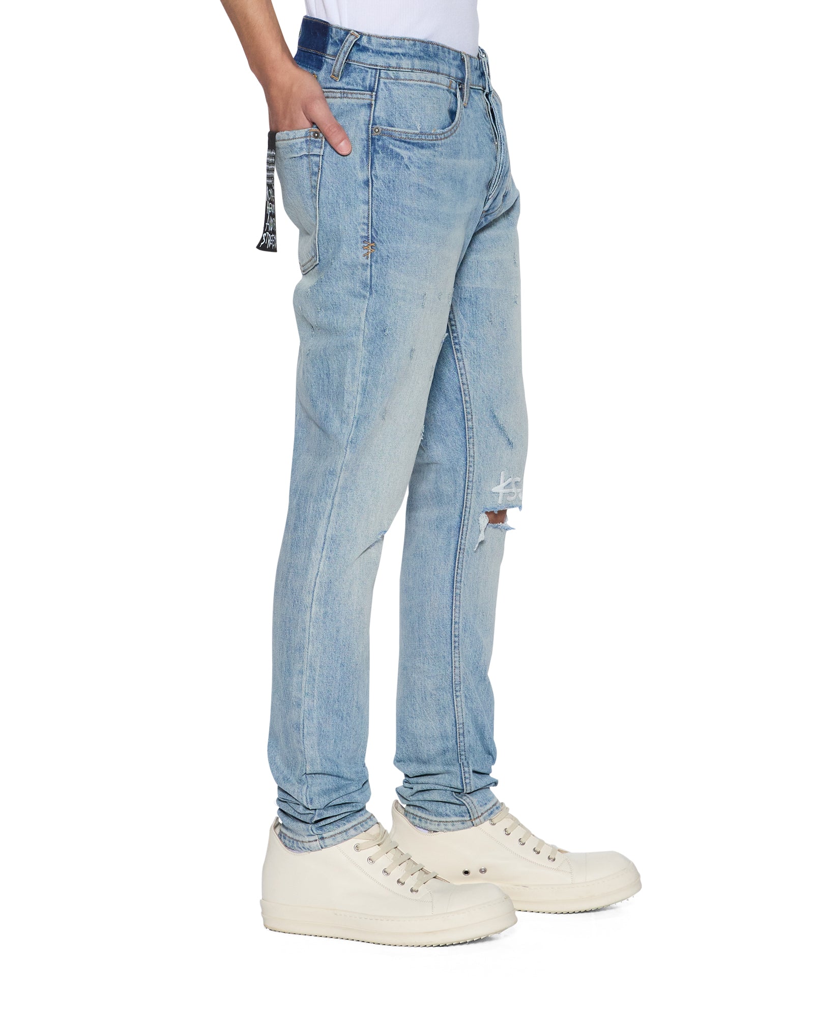 Mens Van Winkle Manhattan 1999 Skinny Denim Jeans - Image 3