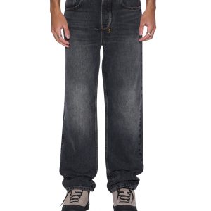 Mens Anti K Villain Grey Relaxed Denim Jeans