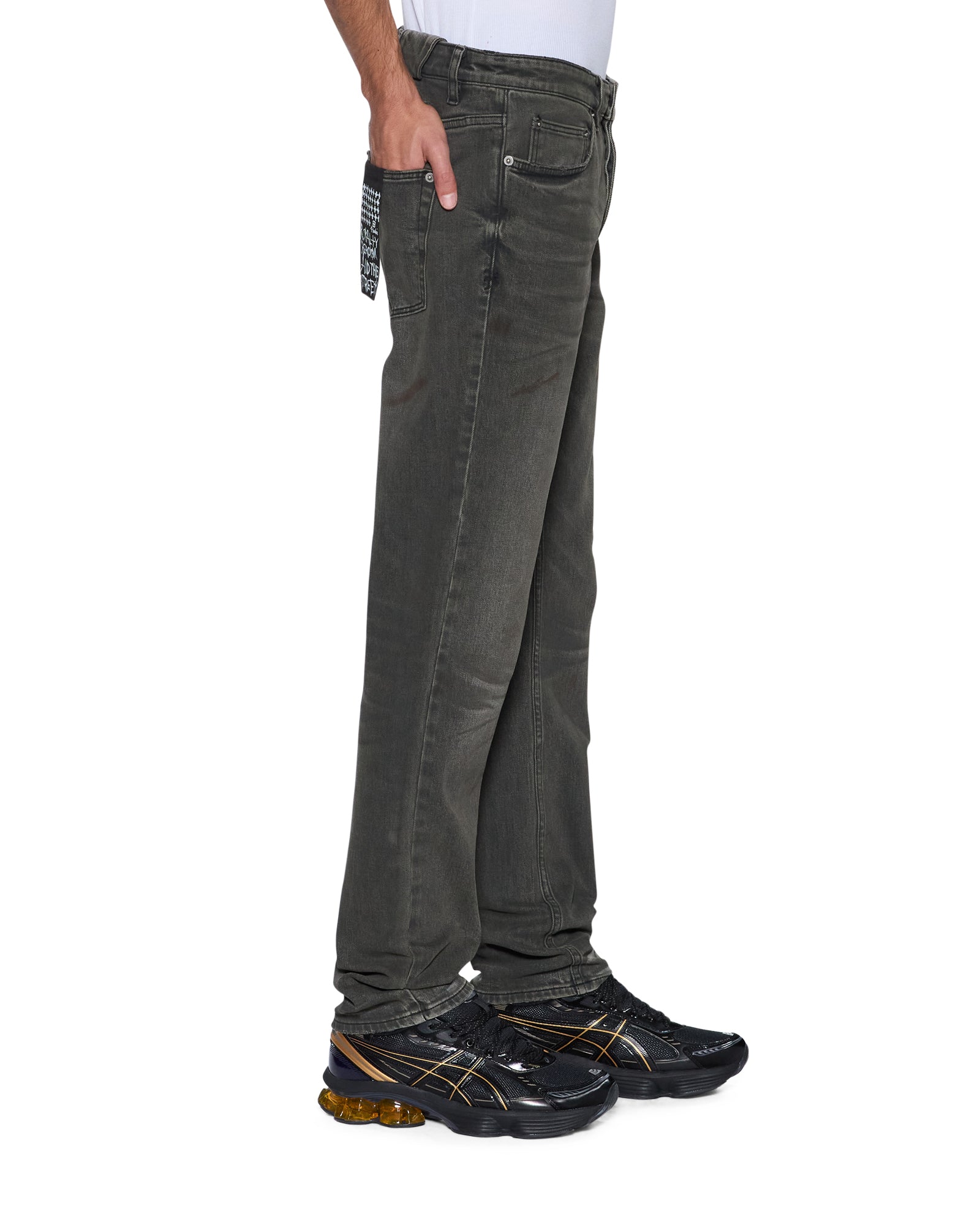Mens Chitch Mekanik Grey Slim Denim Jeans - Image 2
