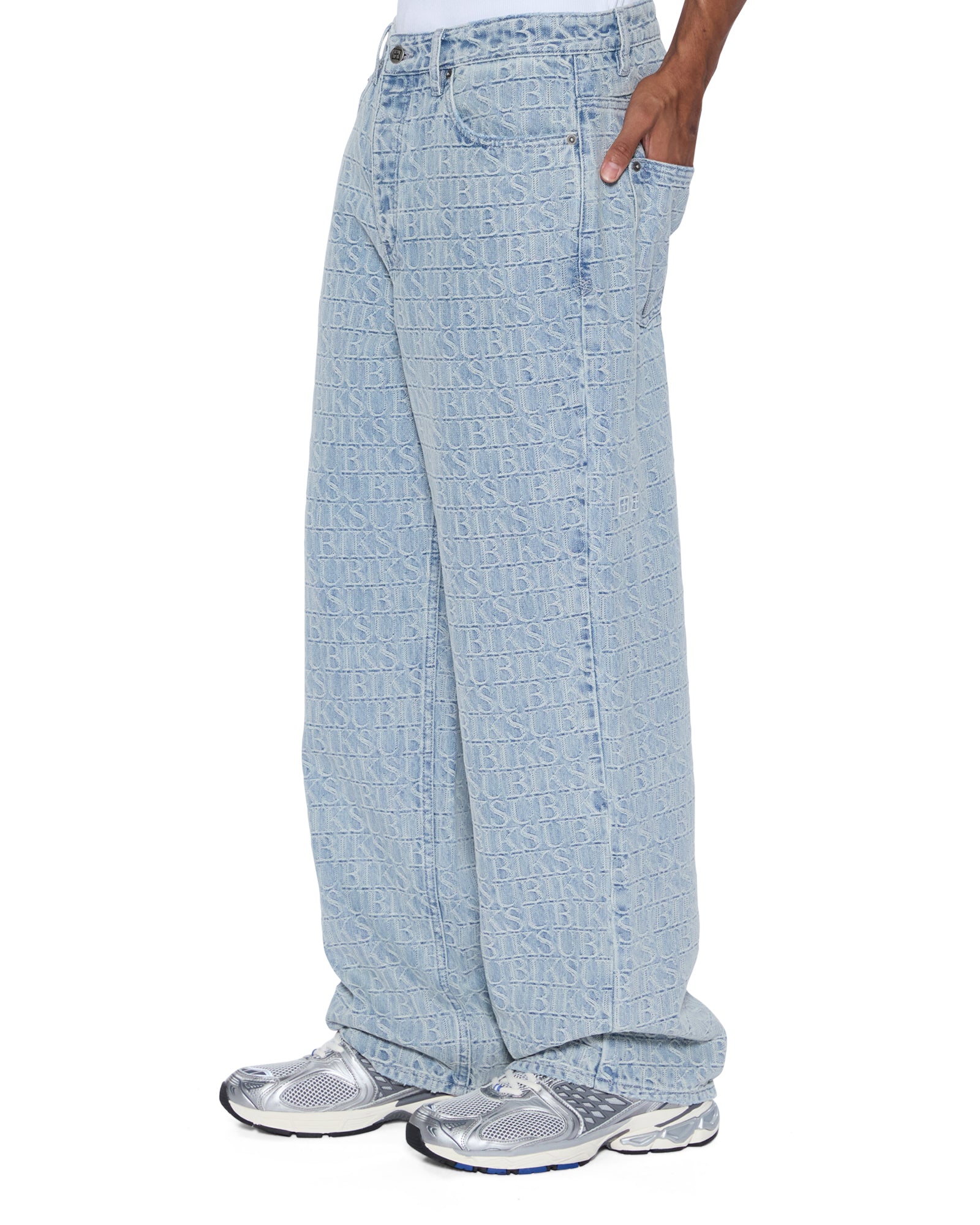 Mens Maxx Tile Baggy Denim Jeans - Image 3