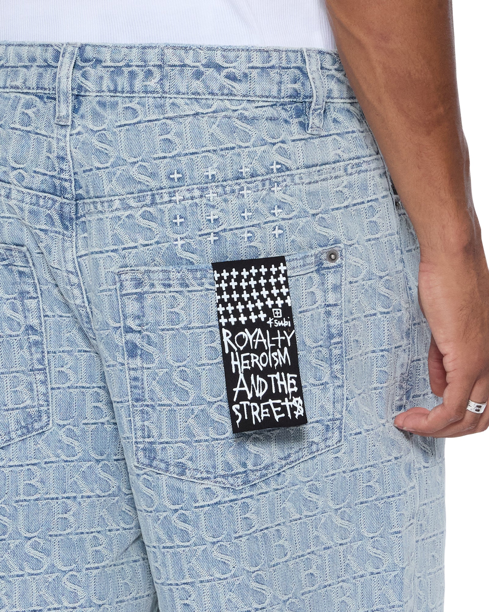 Mens Maxx Tile Baggy Denim Jeans - Image 4