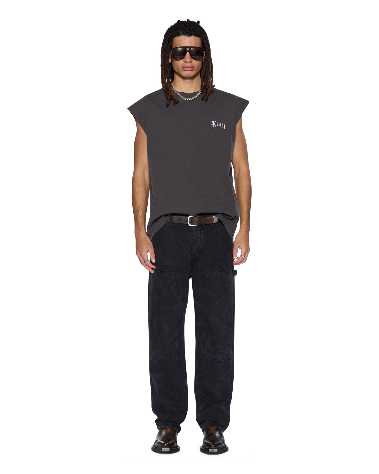 Mens Maxx Operator Pant Torqued Black Relaxed Denim Jeans - Image 2