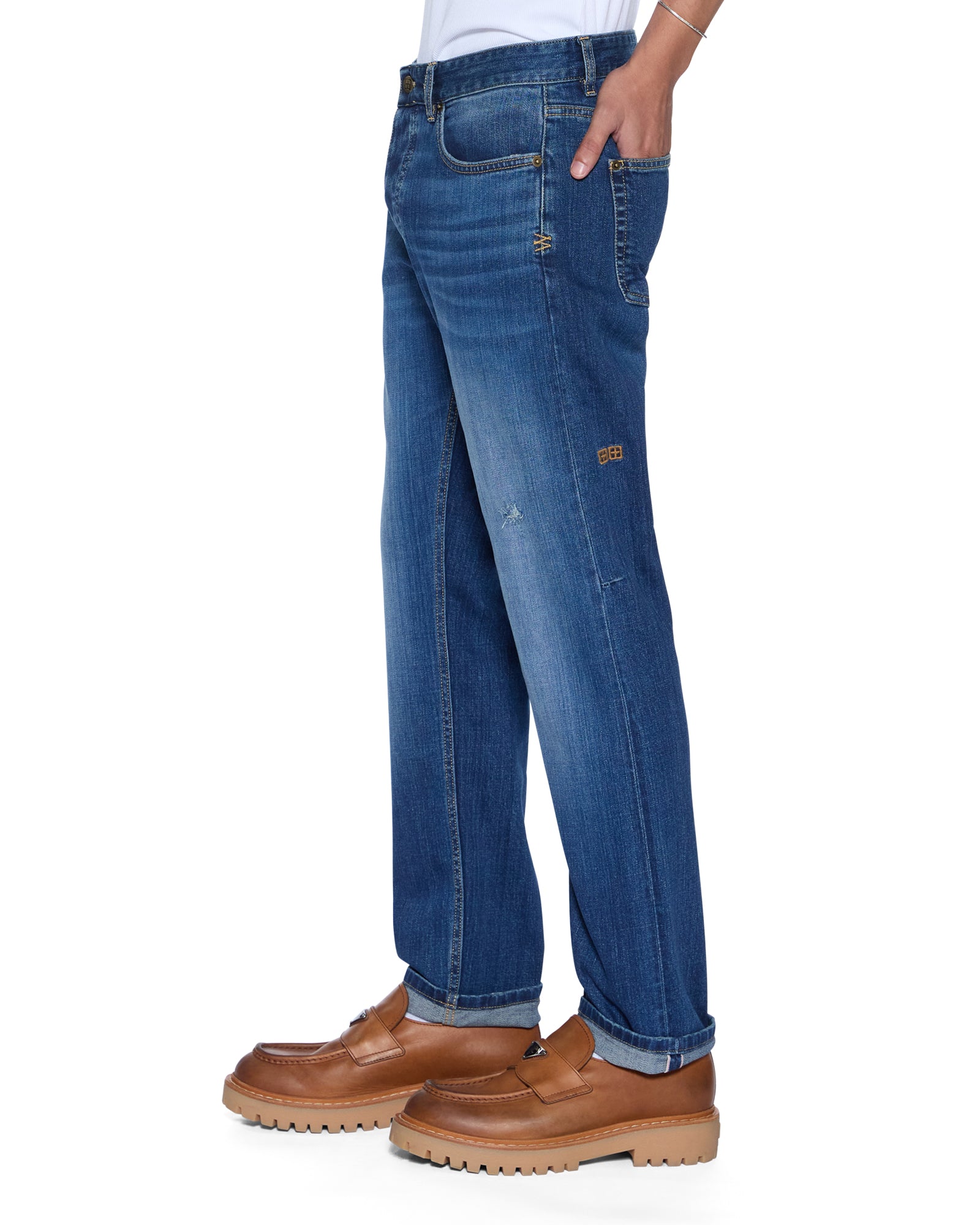 Chitch Selvedge LA Blue Tapered Jeans - Image 3