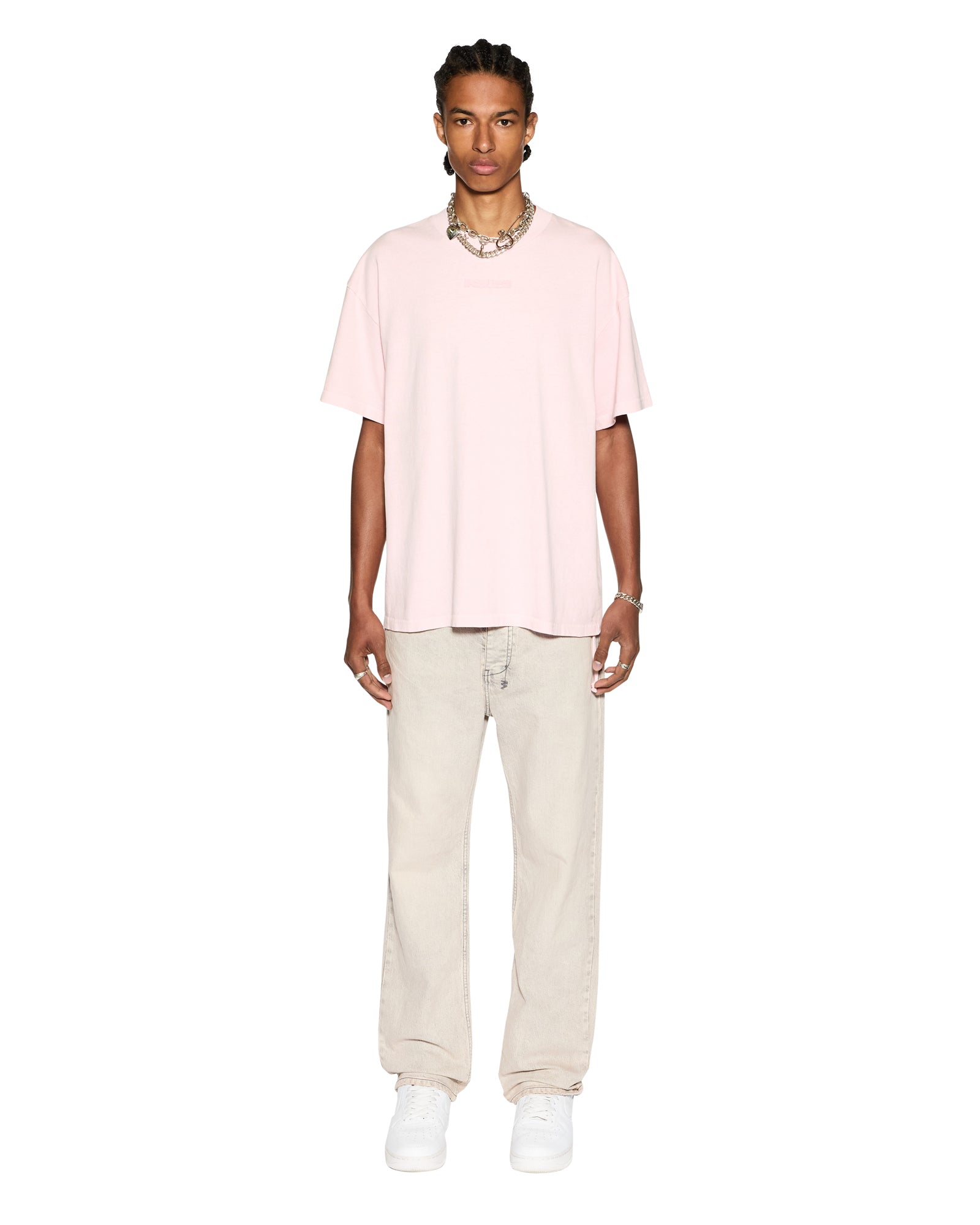 Hazlow Pluto Relaxed Straight Leg Fit Jean - Stone Grey - Image 2