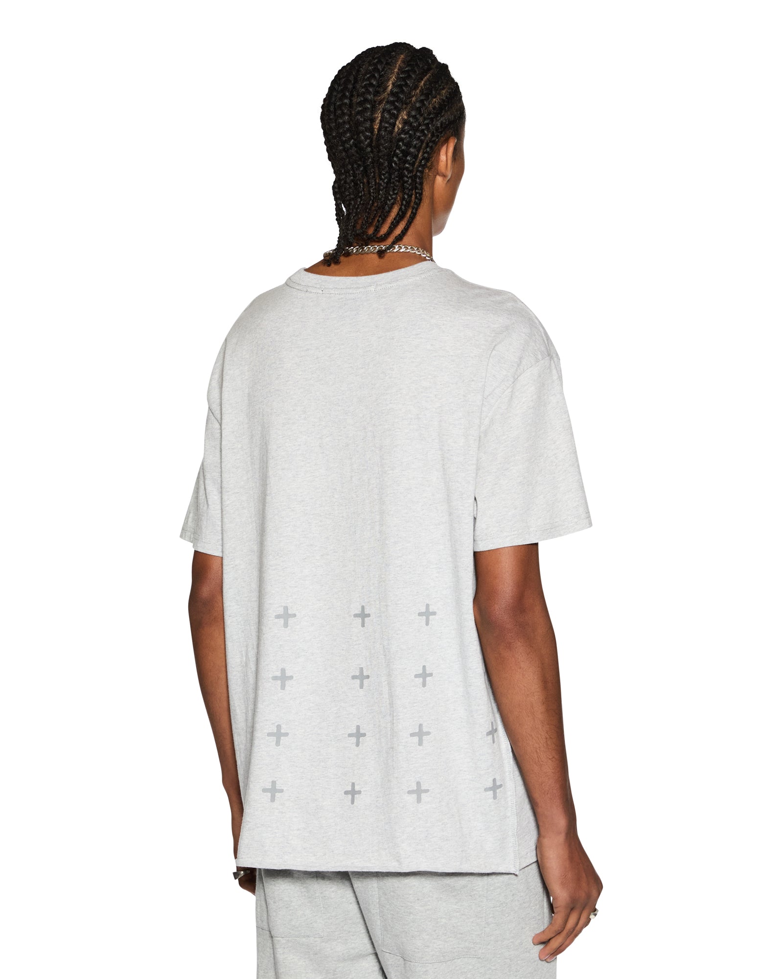 Buy 4 x 4 Biggie Ss Tee Grey Marle | Ksubi