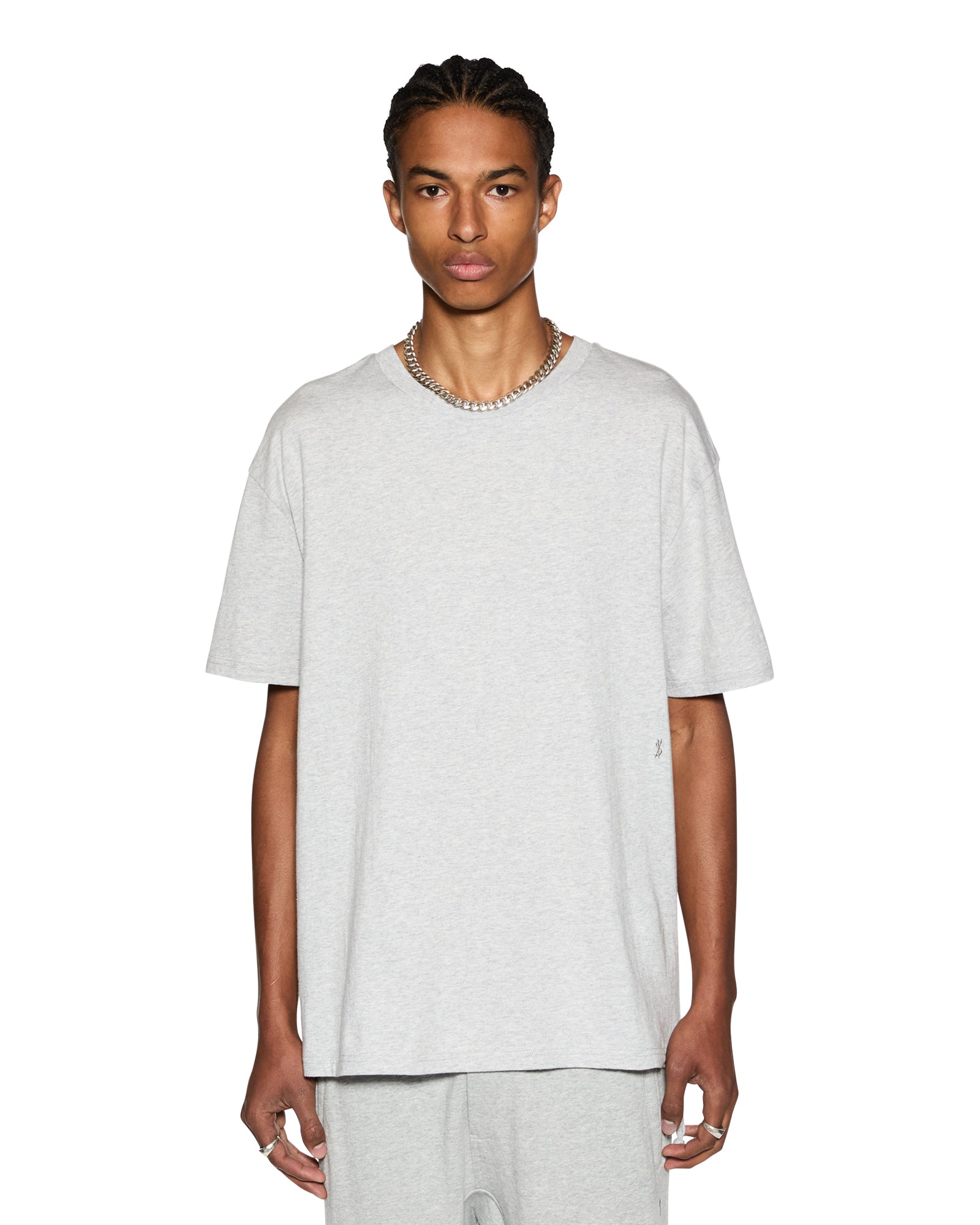 Buy 4 x 4 Biggie Ss Tee Grey Marle | Ksubi - Image 2