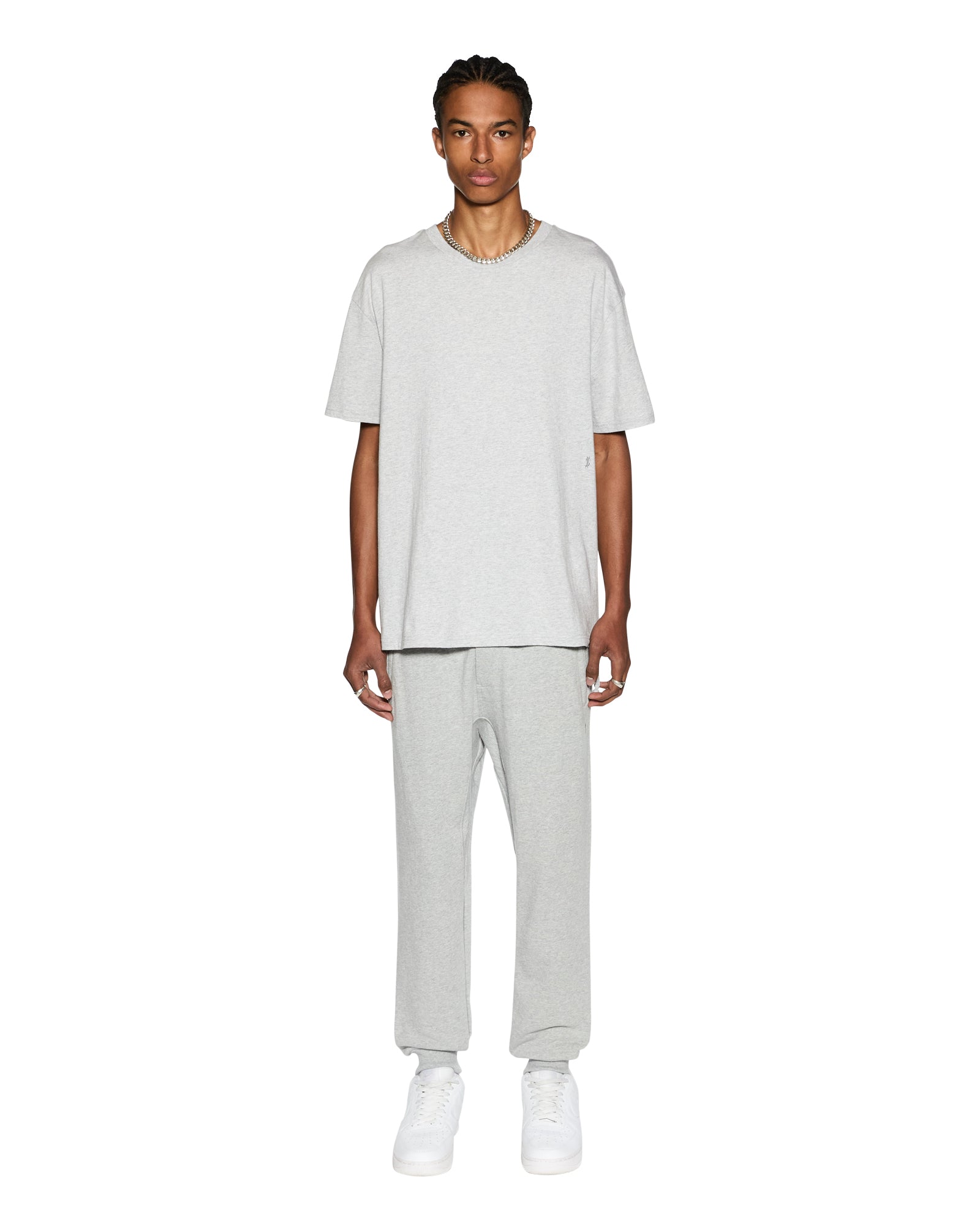 Buy 4 x 4 Biggie Ss Tee Grey Marle | Ksubi - Image 4