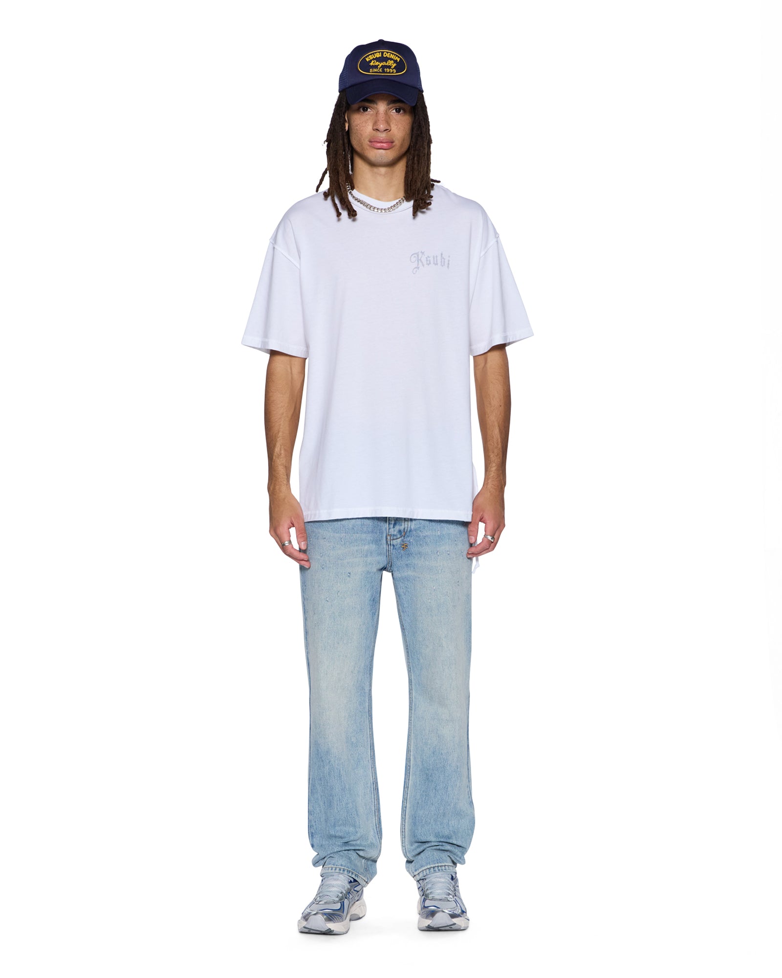 Mens Truckstop Ekcess Ss Tee Slub White Tees - Image 3