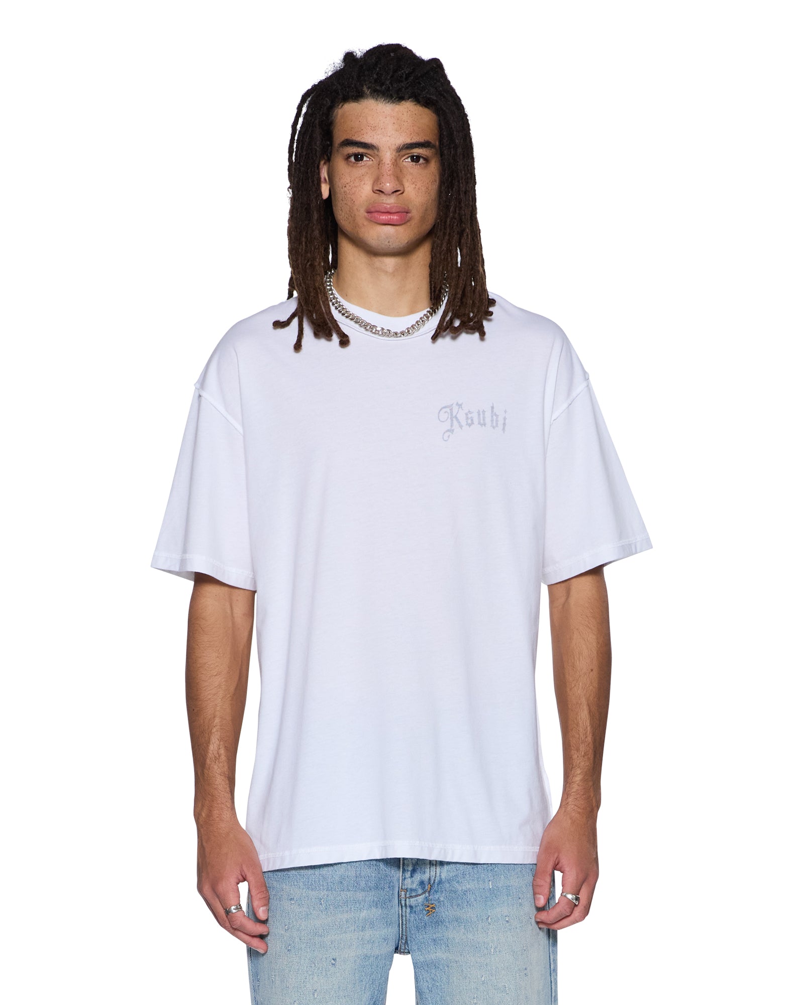 Mens Truckstop Ekcess Ss Tee Slub White Tees - Image 4