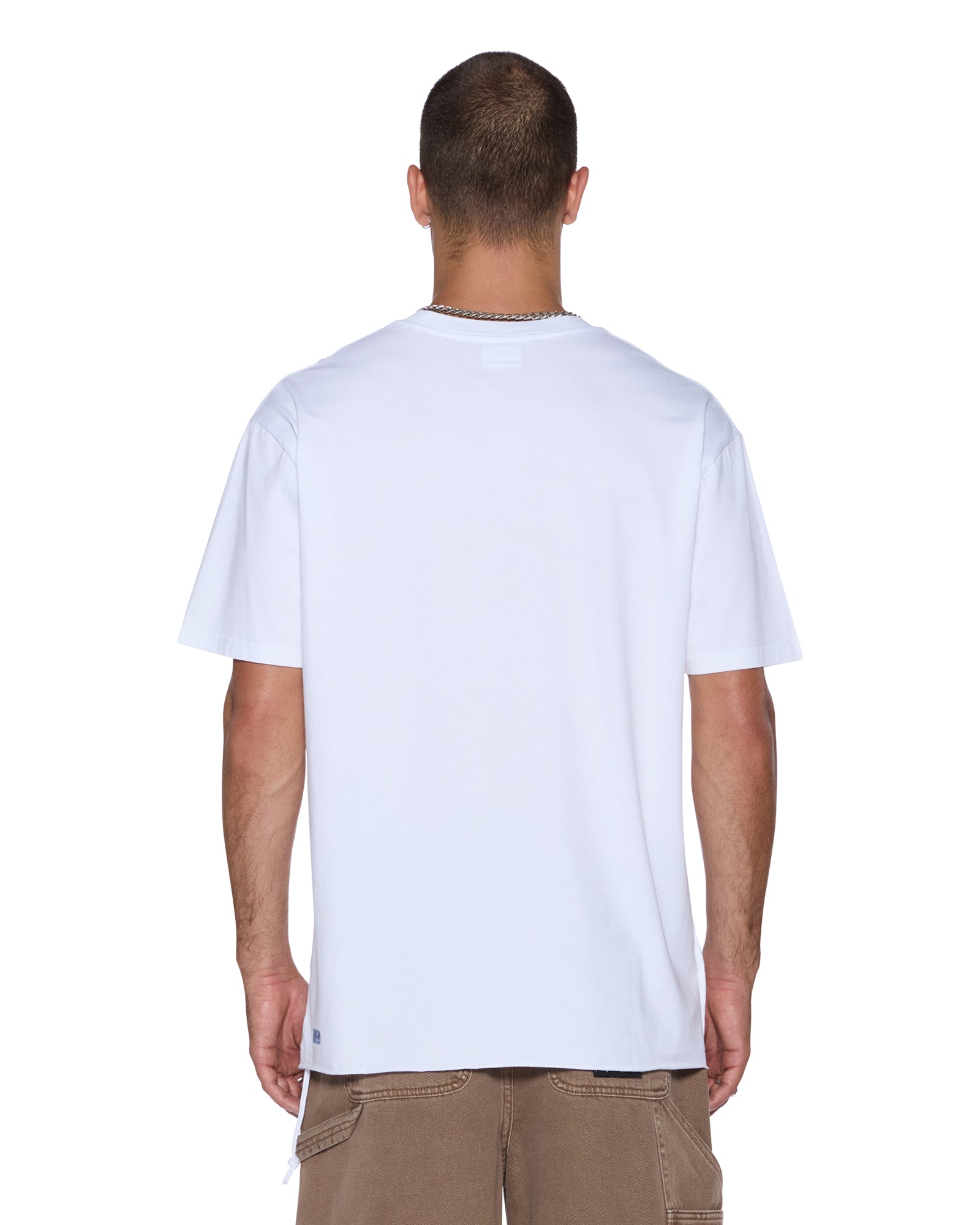 Mens Romeo Biggie Ss Tee Tru White Tees - Image 5
