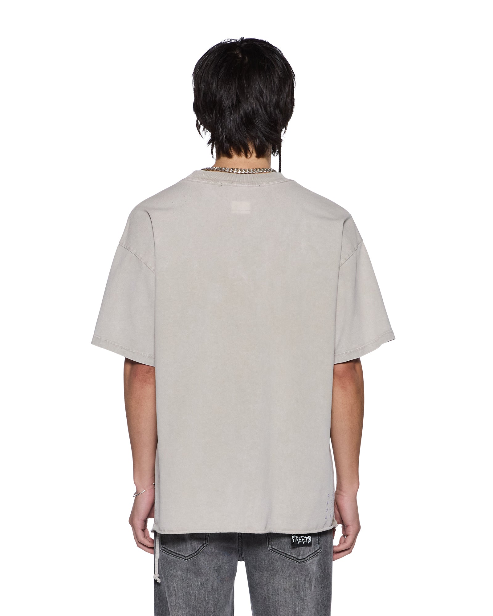 Mens Blasted Ekcess Ss Tee Smoke Grey Tees - Image 4