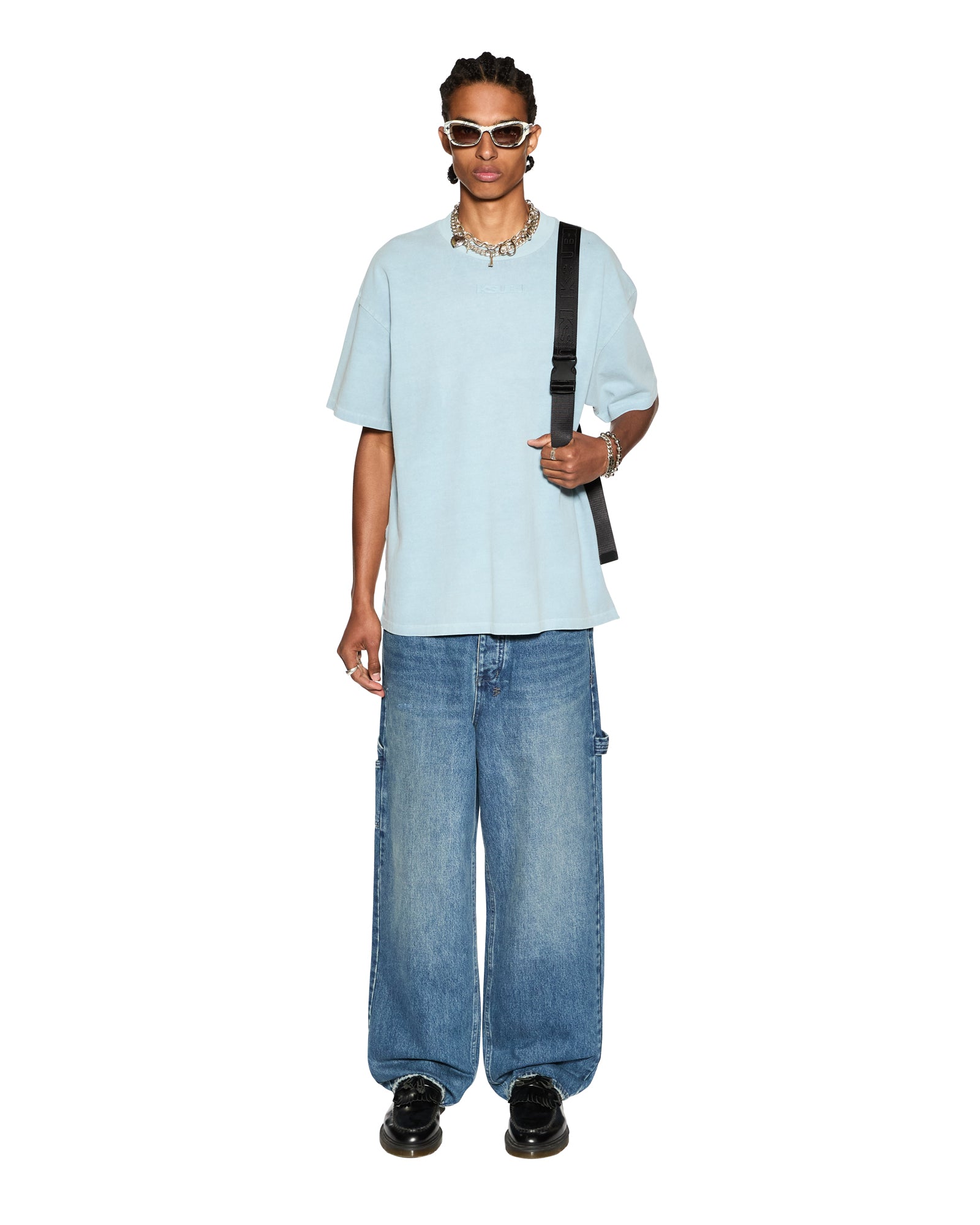 Sott Ekcess Oversized Short Sleeve T-Shirt - Light Blue - Image 2