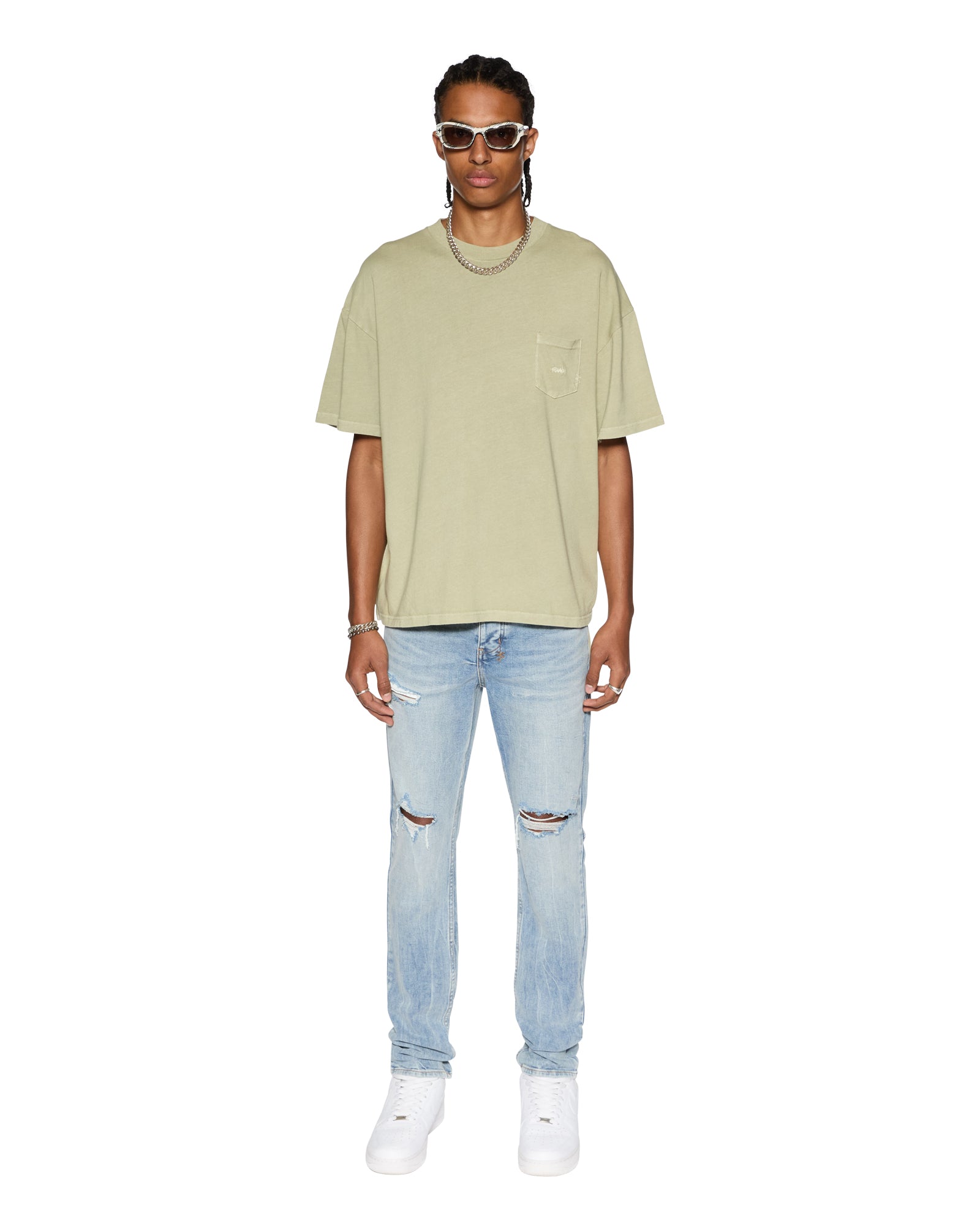 Est Pocket Ss Tee Grass Oversized Tee - Image 2