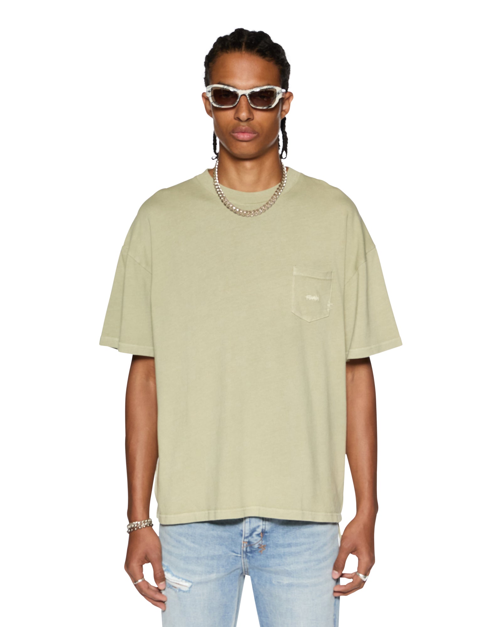 Est Pocket Ss Tee Grass Oversized Tee - Image 3