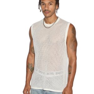 Networth Mesh Tank - White