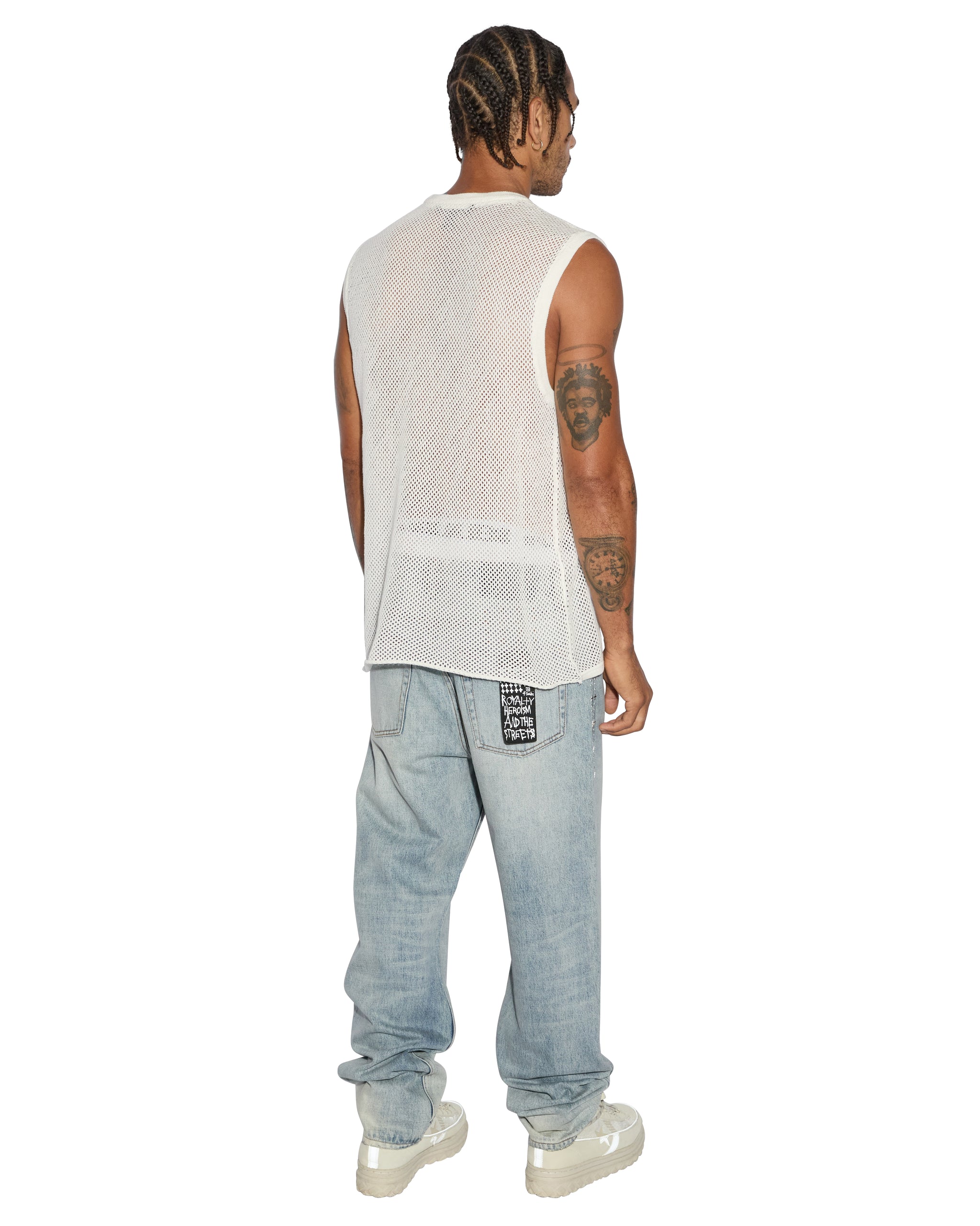 Networth Mesh Tank - White - Image 3
