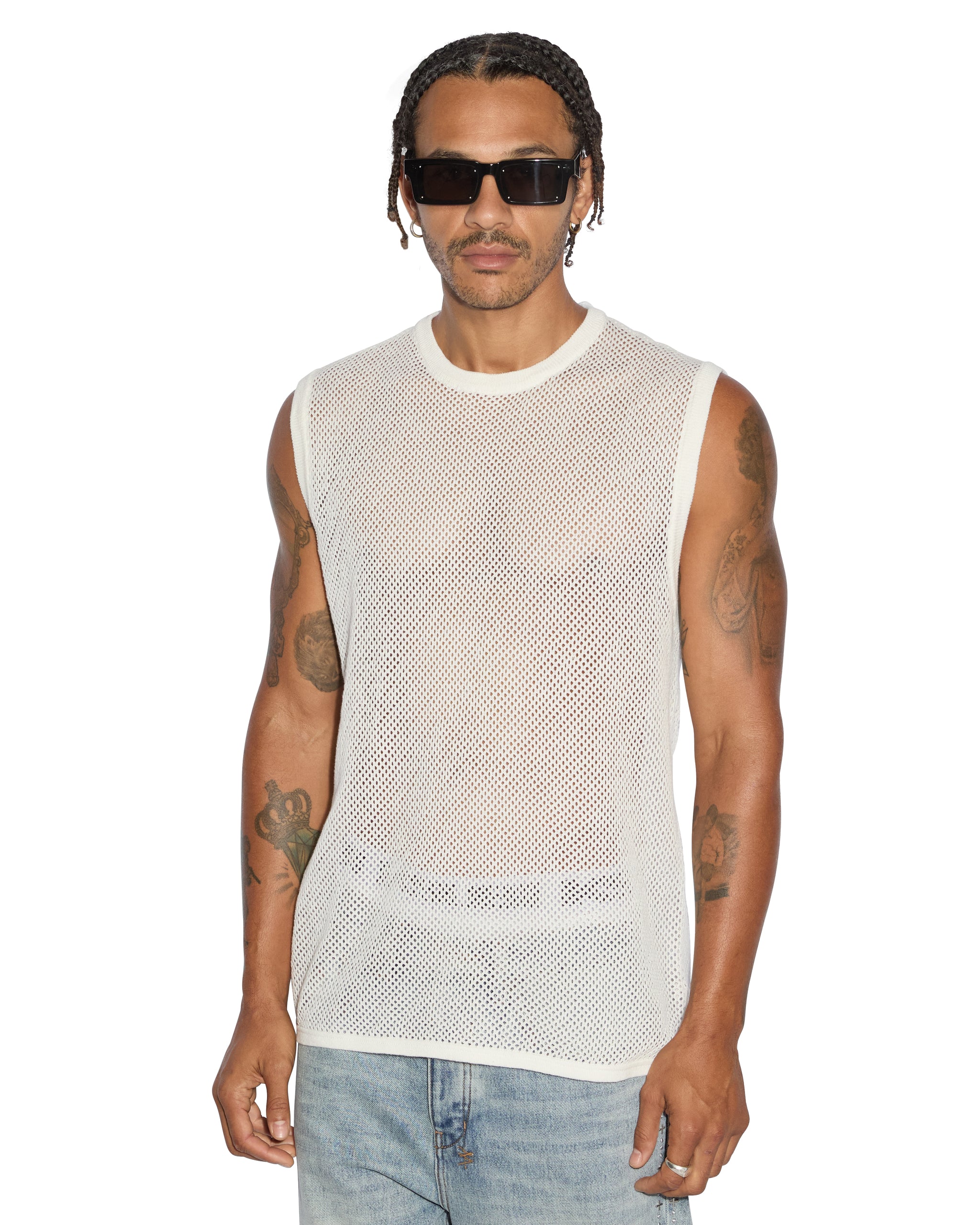Networth Mesh Tank - White - Image 4