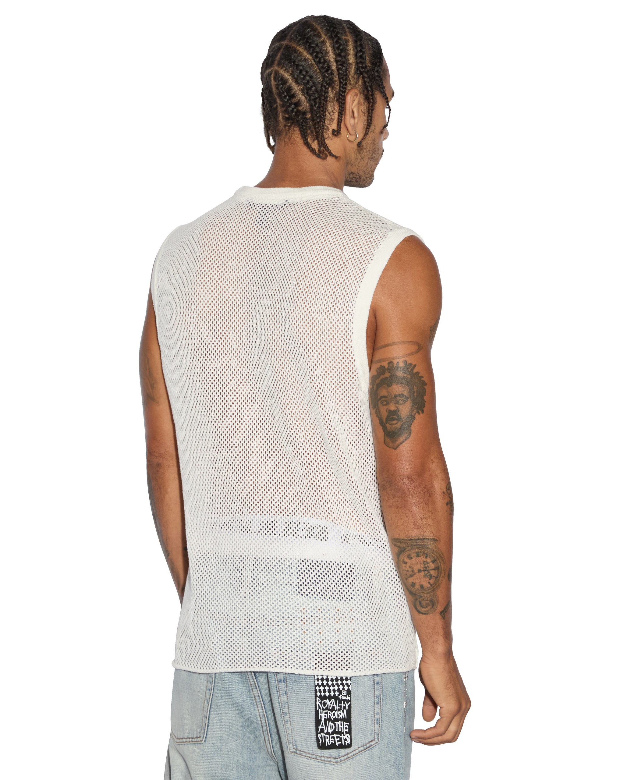 Networth Mesh Tank - White - Image 6