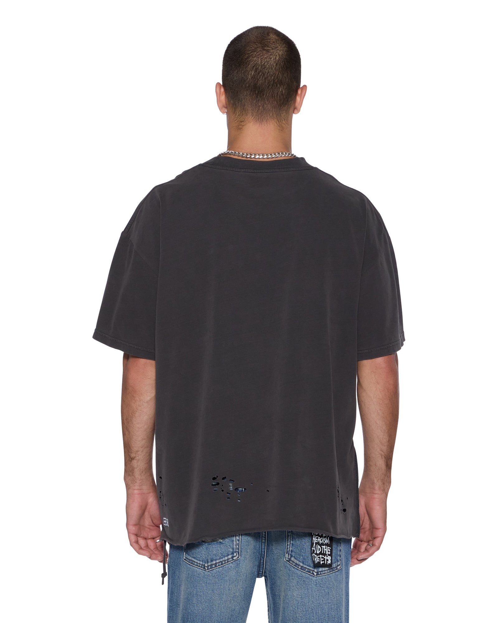 Mens Hendrix Ekcess Ss Tee Old Black Tees - Image 4