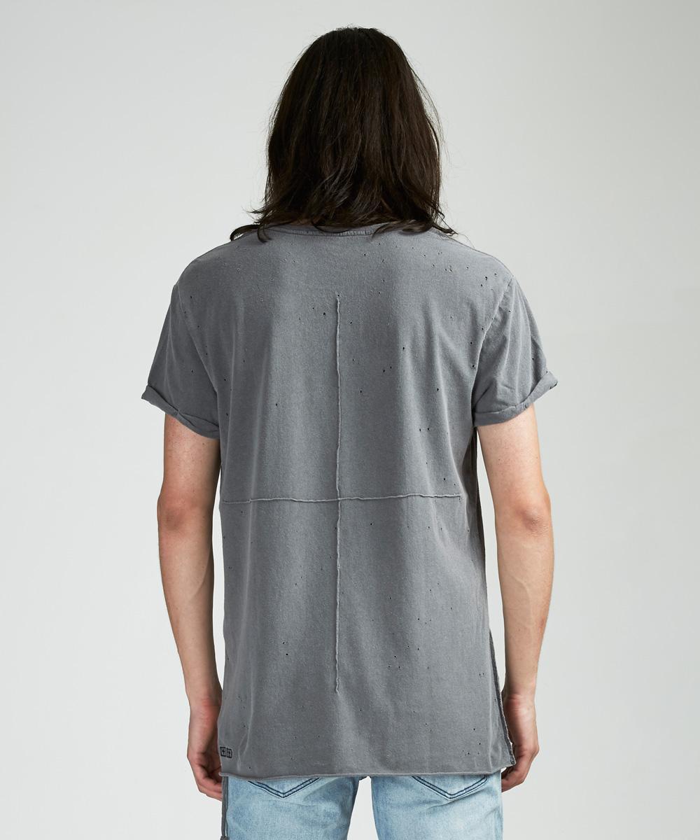 Mens Kodeine Ss Tee Vintage Grey Tees - Image 2