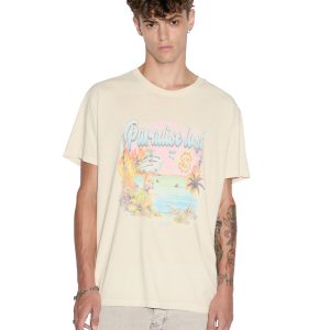 Paradise Biggie Short Sleeve Mens T-Shirt - Dusty Desert