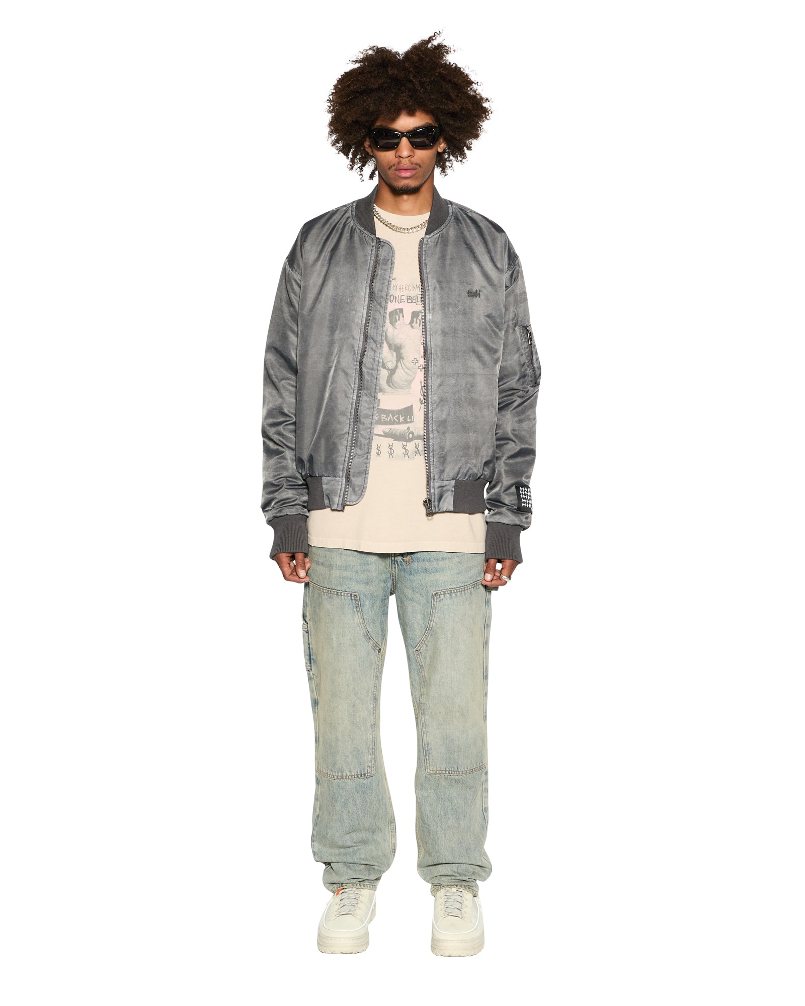 Hit List Ekcess Short Sleeve Oversized Tee - Faded Black - Image 2