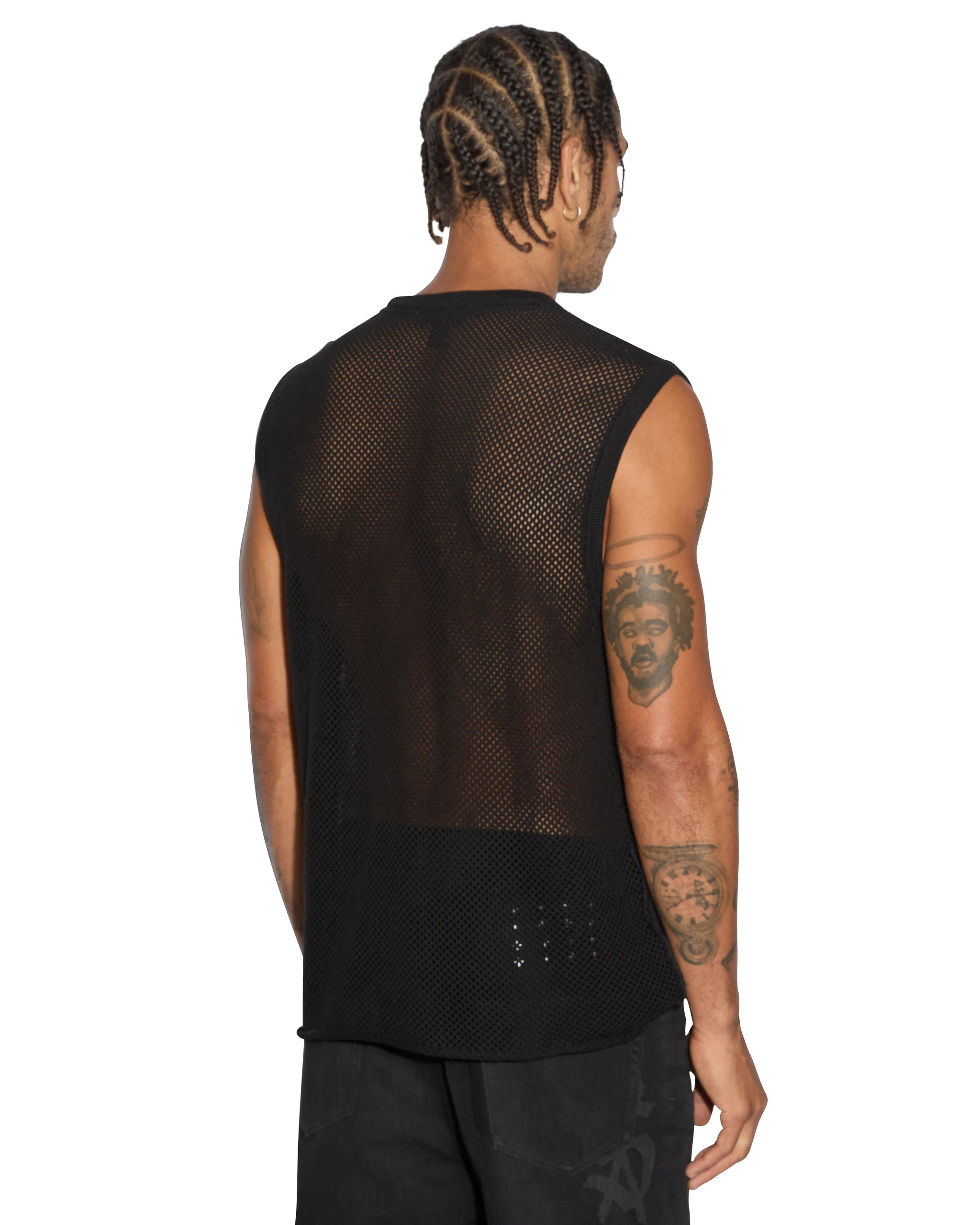 Networth Mesh Tank - Black - Image 3
