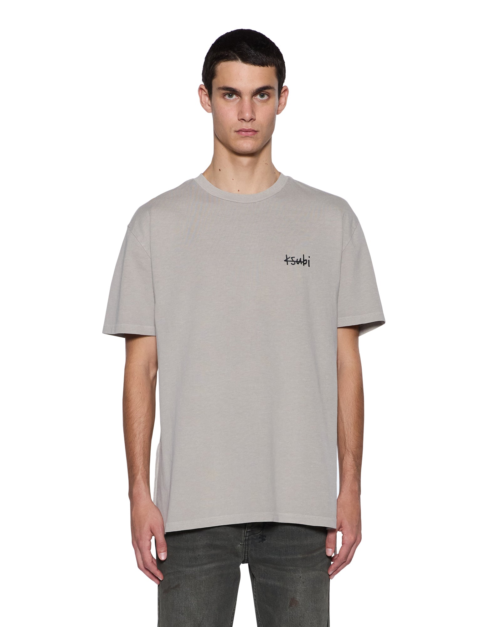 Mens All Day Biggie Ss Tee Dust Tees - Image 2