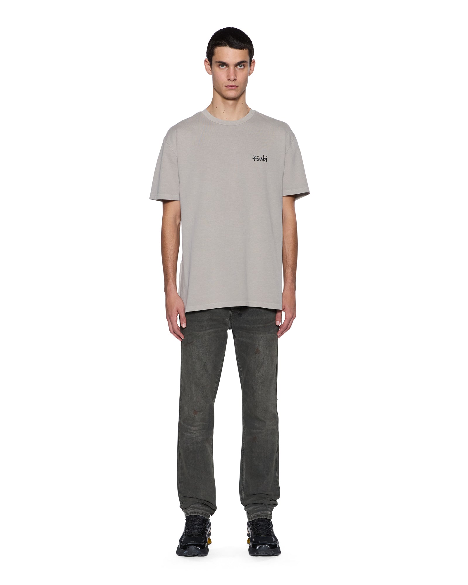Mens All Day Biggie Ss Tee Dust Tees - Image 3