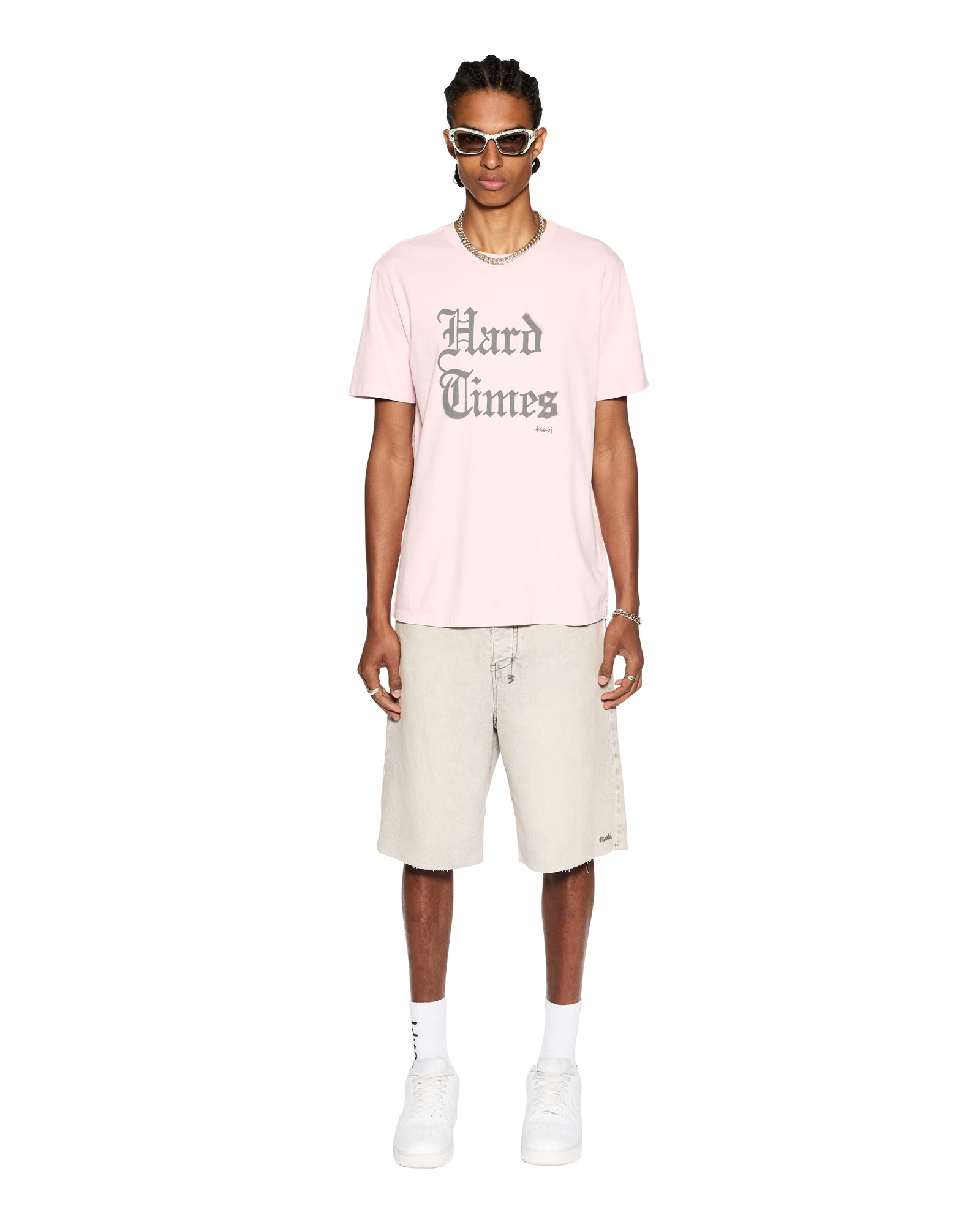 Hard Times Kash Short Sleeve Regular Fit Tee - Pink Quartz