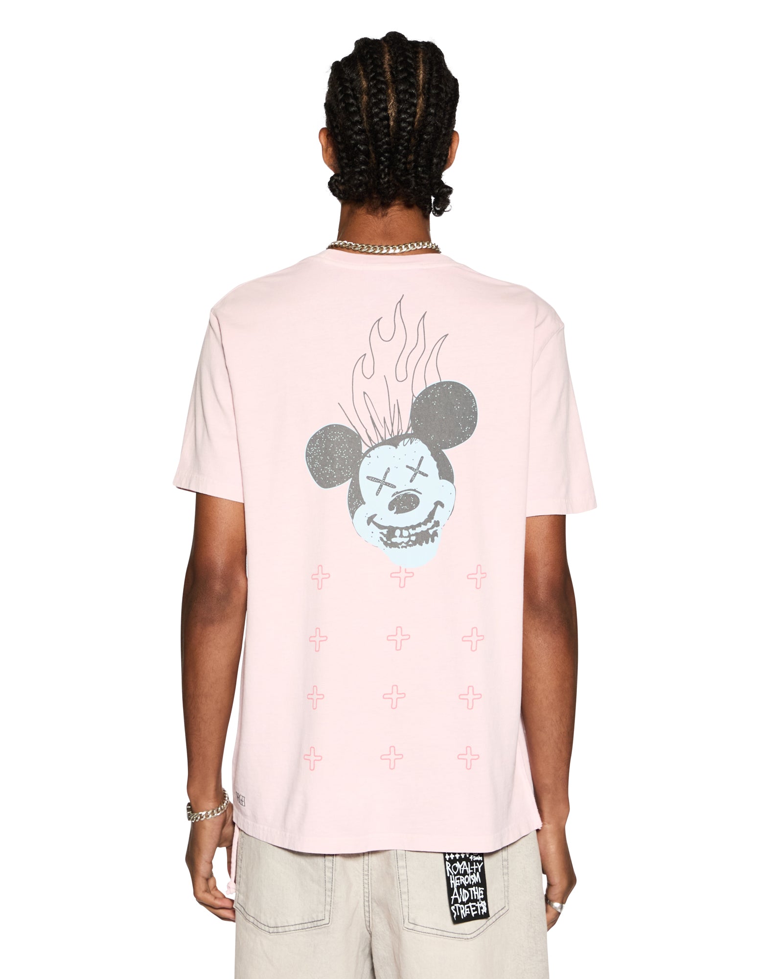 Hard Times Kash Short Sleeve Regular Fit Tee - Pink Quartz - Image 2
