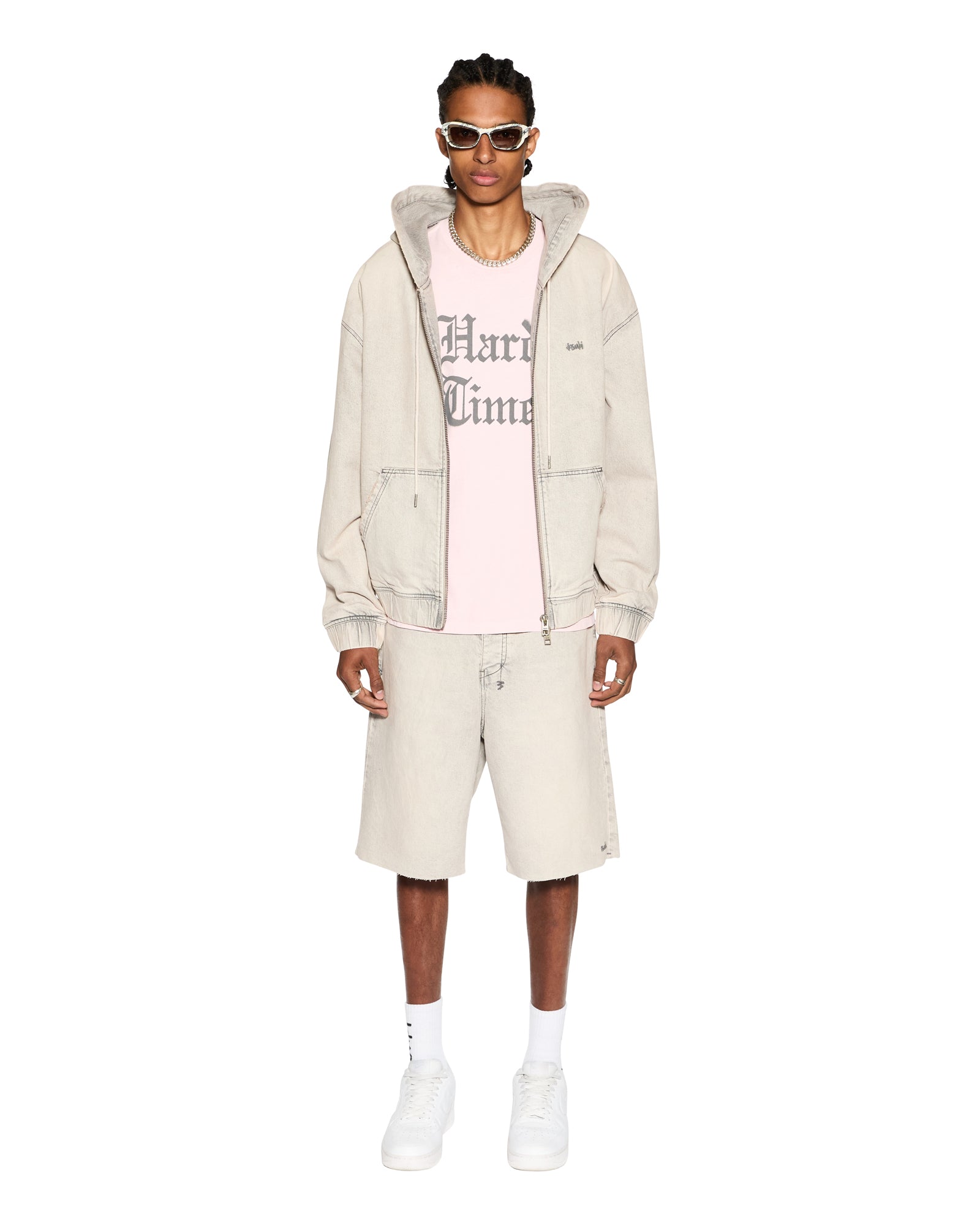 Hard Times Kash Short Sleeve Regular Fit Tee - Pink Quartz - Image 3