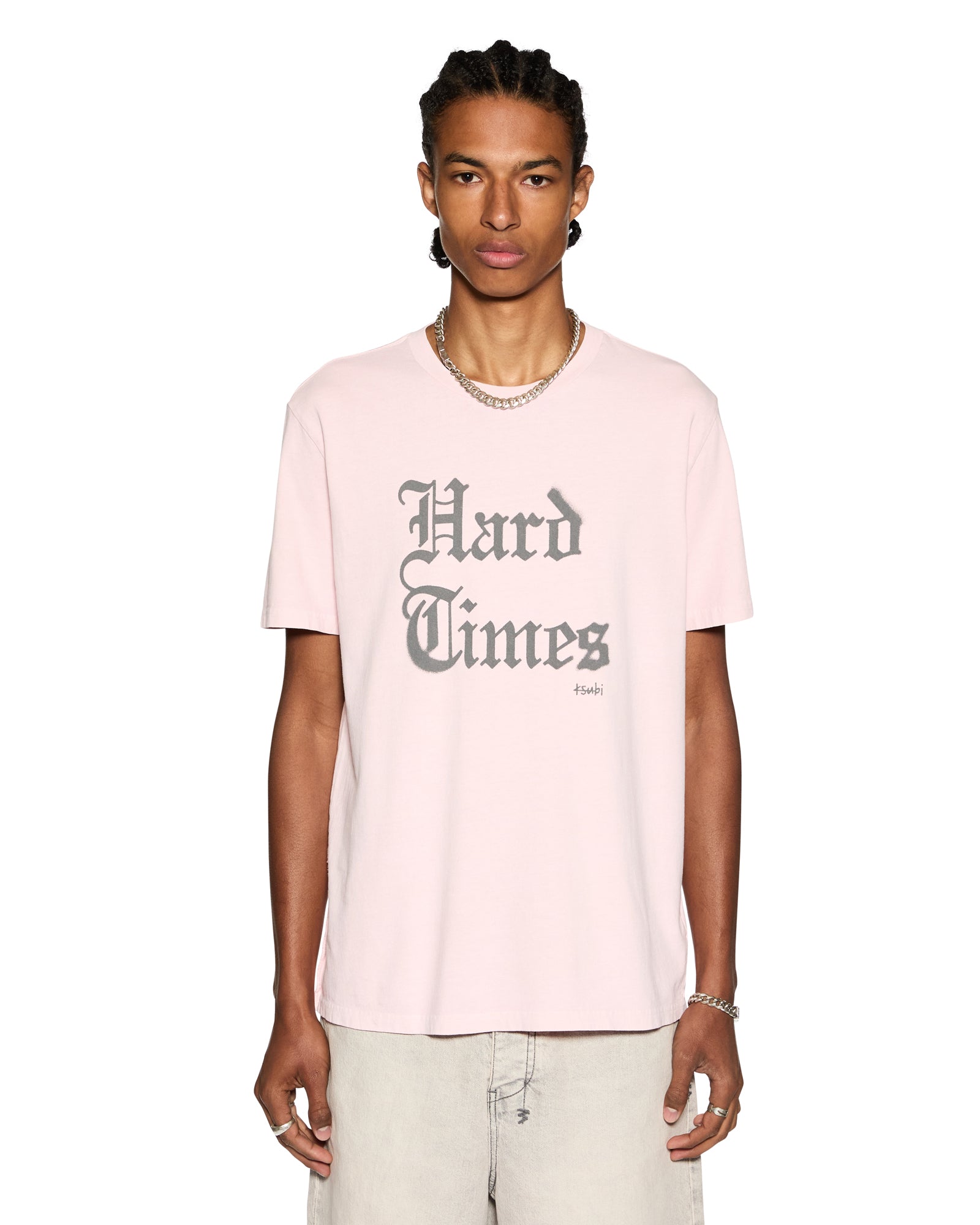 Hard Times Kash Short Sleeve Regular Fit Tee - Pink Quartz - Image 6