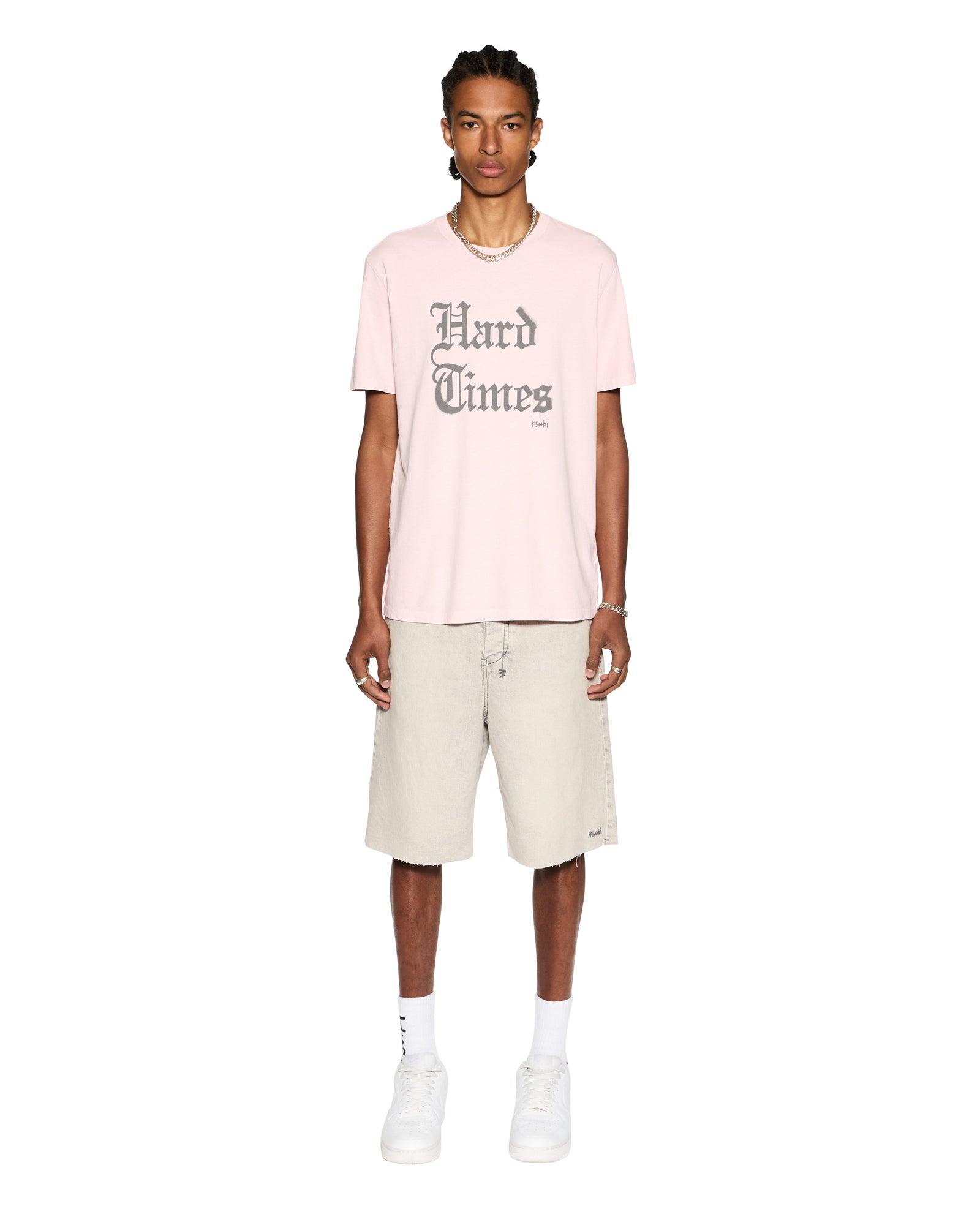 Hard Times Kash Short Sleeve Regular Fit Tee - Pink Quartz - Image 7