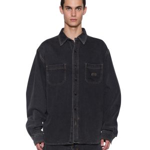Mens Vulture Denim Ls Shirt Baxter Black Shirts