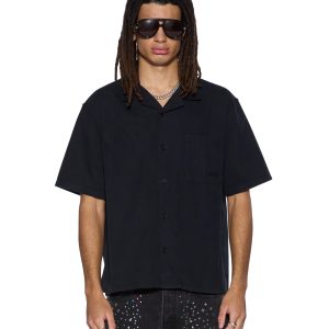 Mens Serpent Diner Ss Shirt Black Shirts