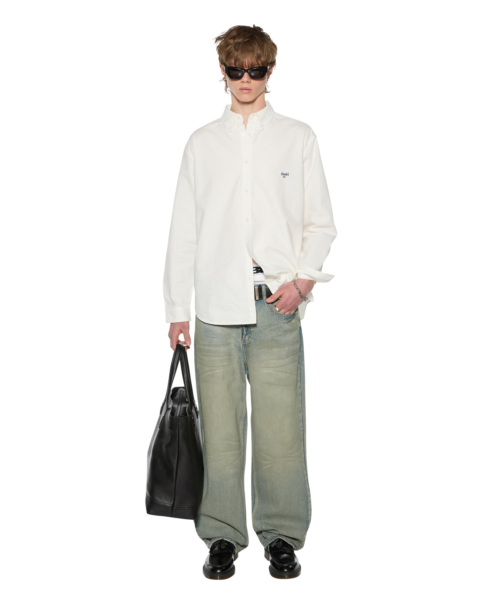 Mens Ksignature Button Down Ls Shirt White Shirts - Image 2