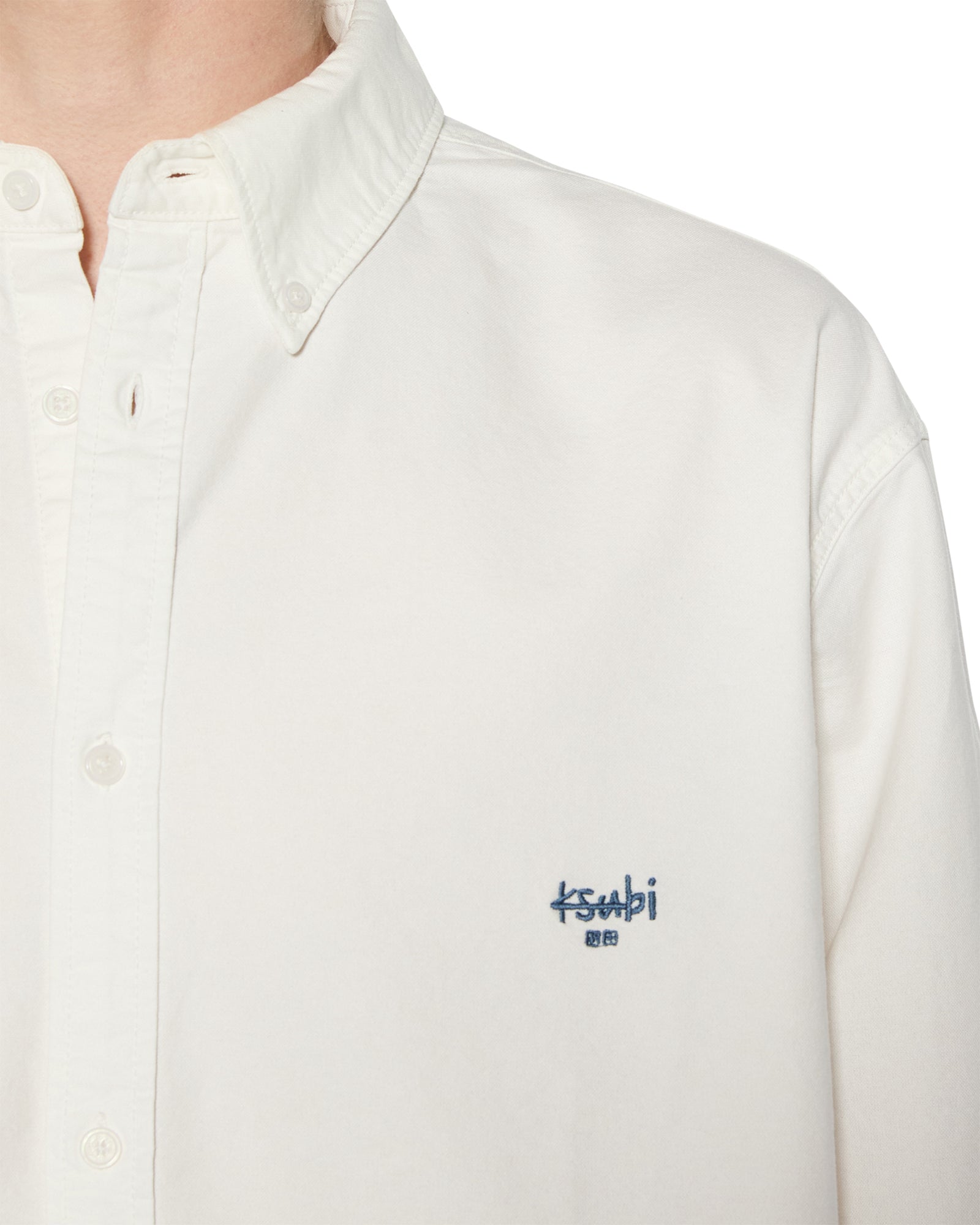 Mens Ksignature Button Down Ls Shirt White Shirts - Image 3