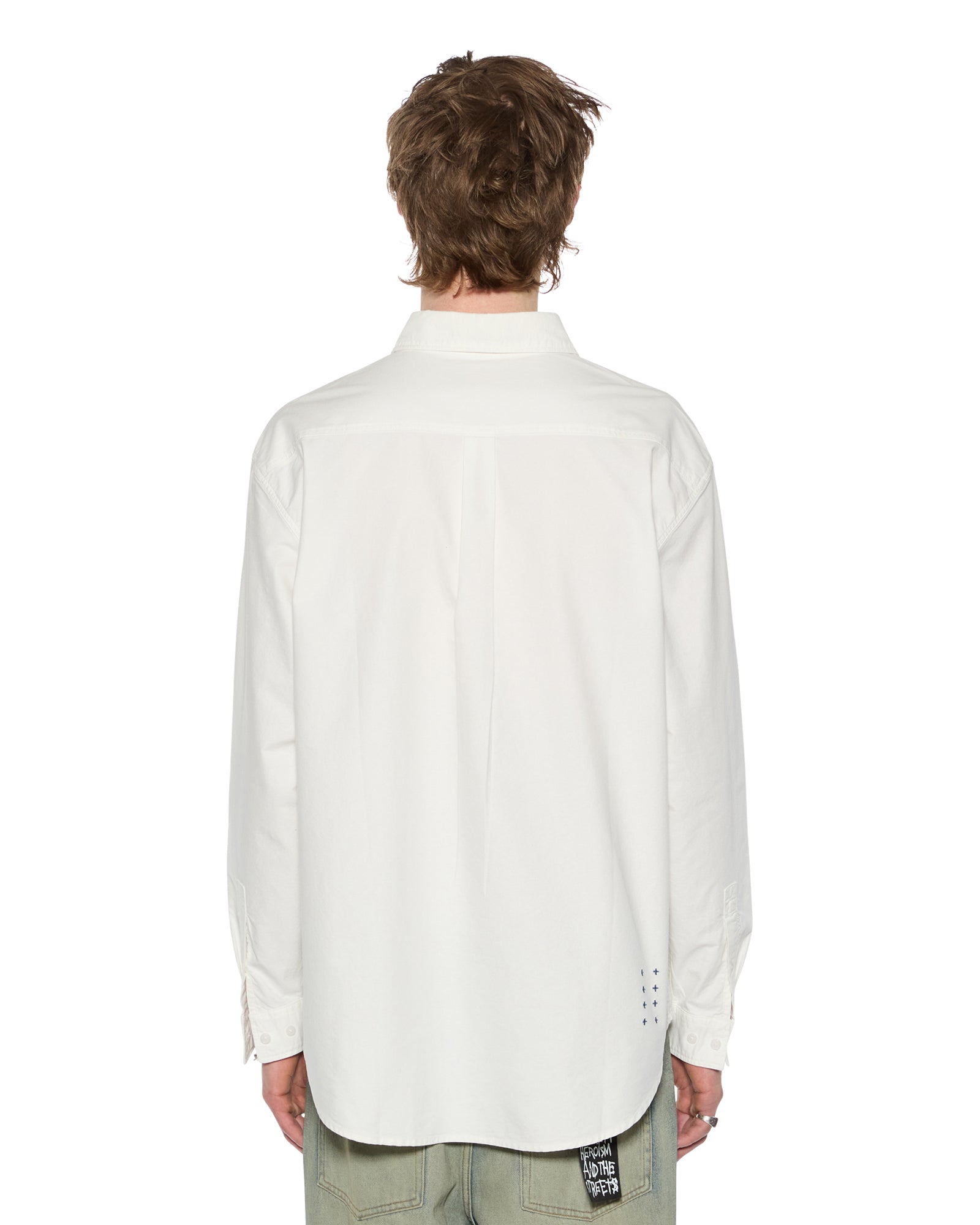 Mens Ksignature Button Down Ls Shirt White Shirts - Image 6