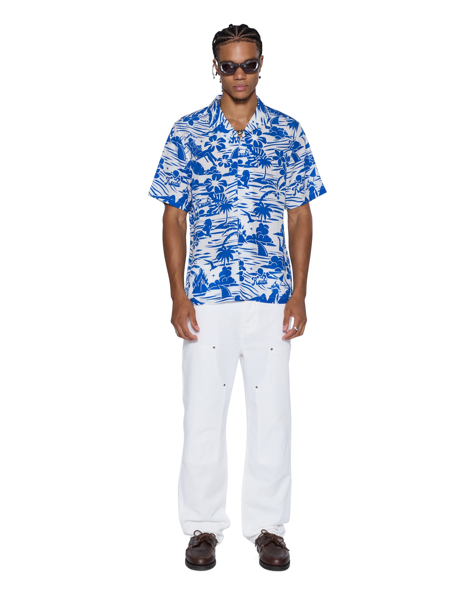Mens Lagoon Ss Resort Shirt Blue Shirts - Image 2